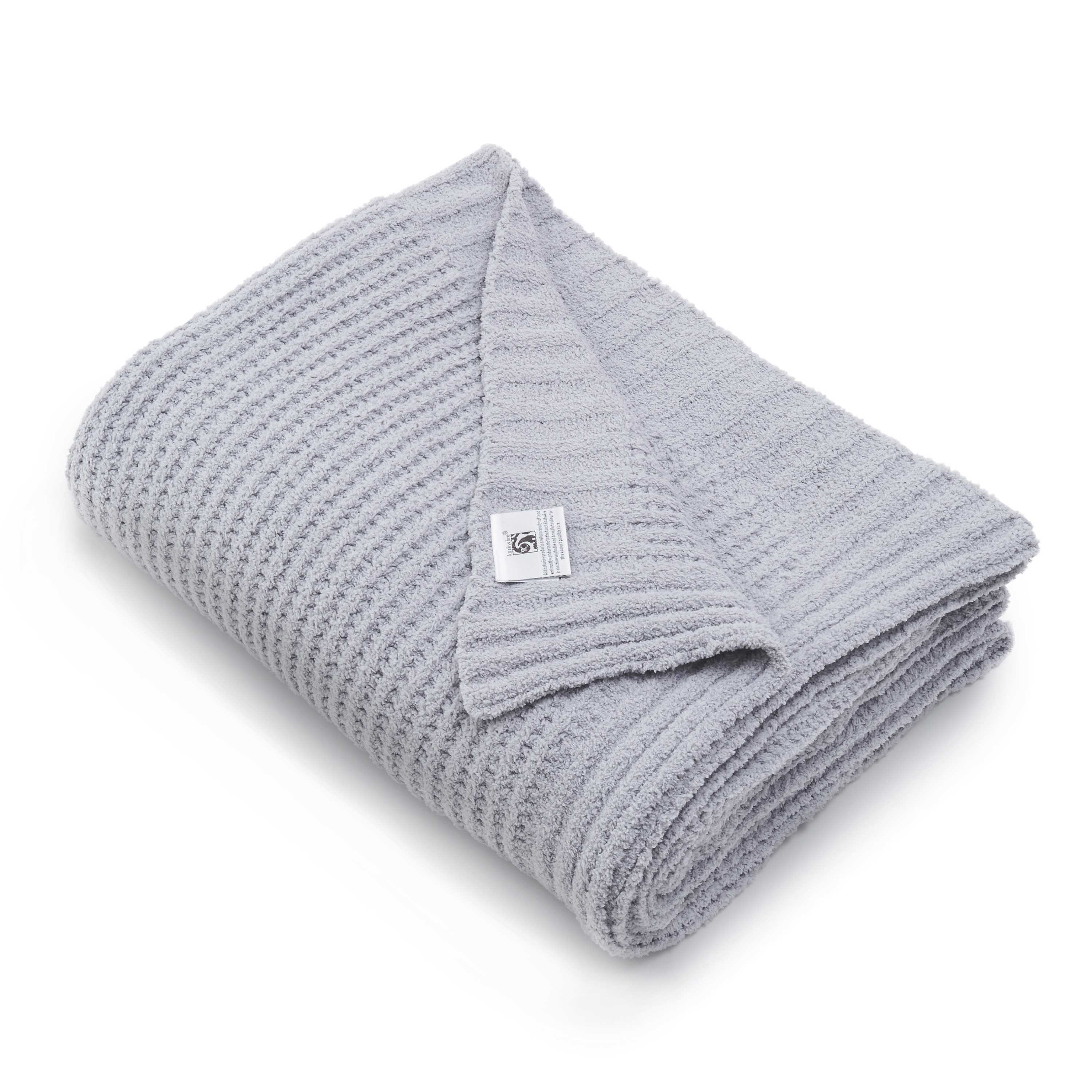 WAFFLE BLANKET(135x183cm stone) BLANKET kashwere Japan (カシウエア ジャパン