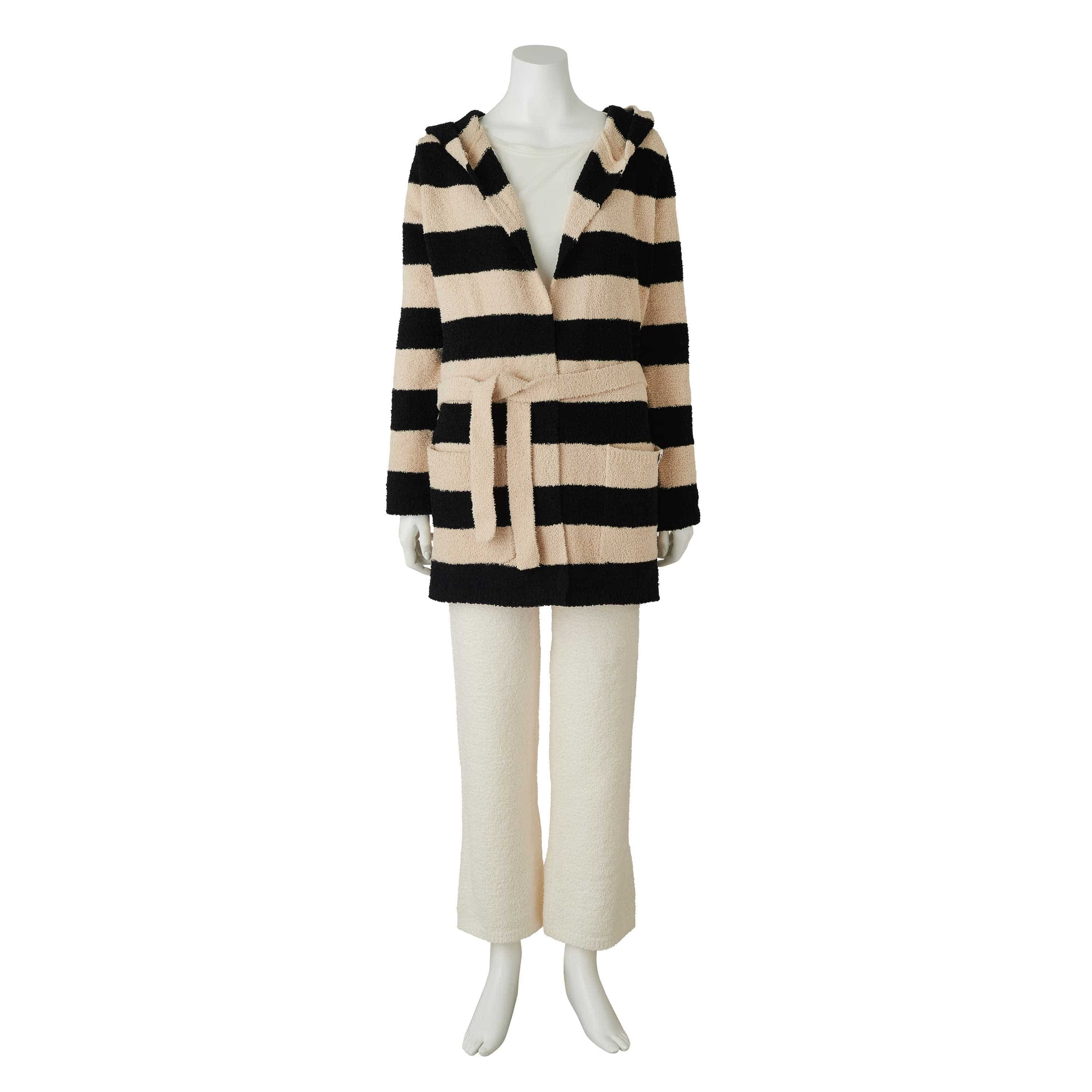 STRIPE COAT(S black/latte) WEAR kashwere Japan (カシウエア ジャパン) 公式サイト