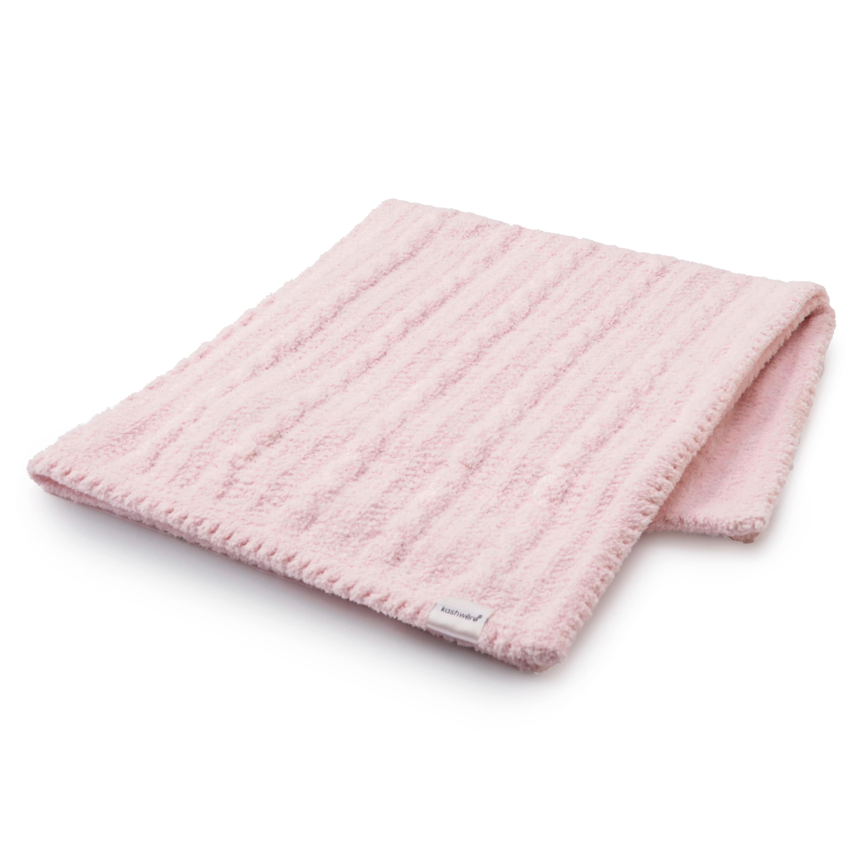 BABY BLANKET CABLE(78×78cm (CAP無し) pink) BABY&KIDS kashwere Japan