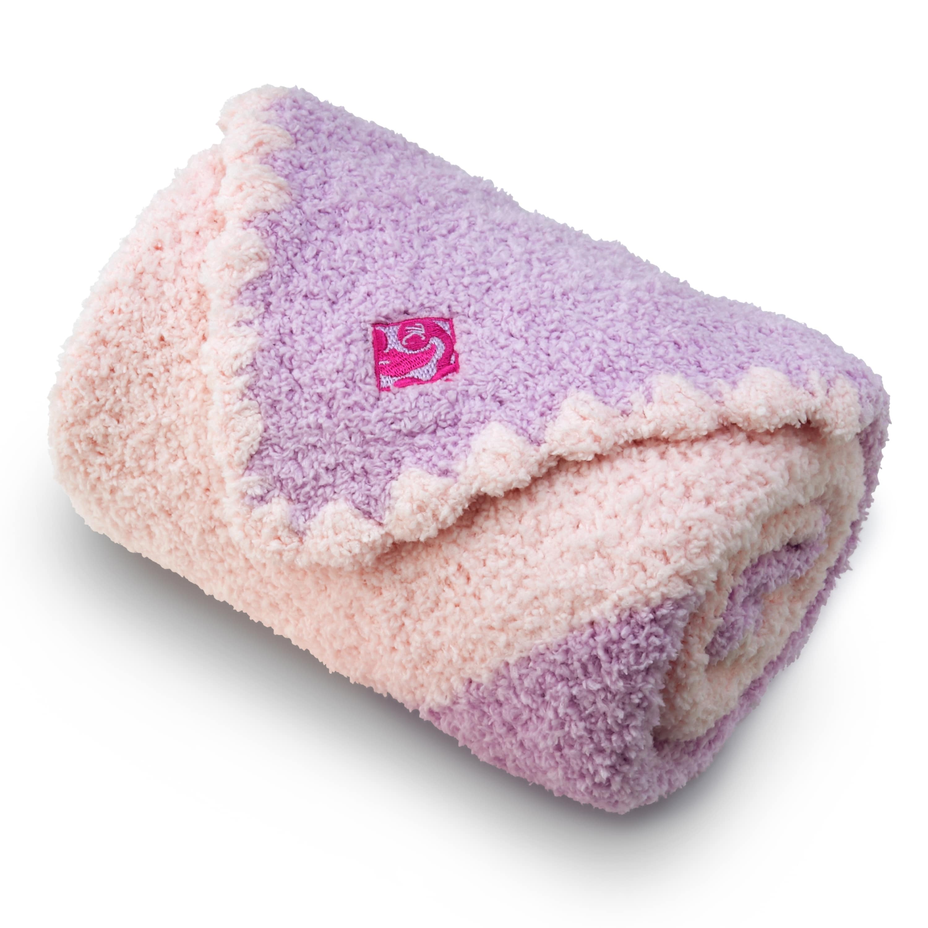 BABY BLANKET CENTER STRIPE(78×78cm (CAP無し) iris/pink) BABY&KIDS