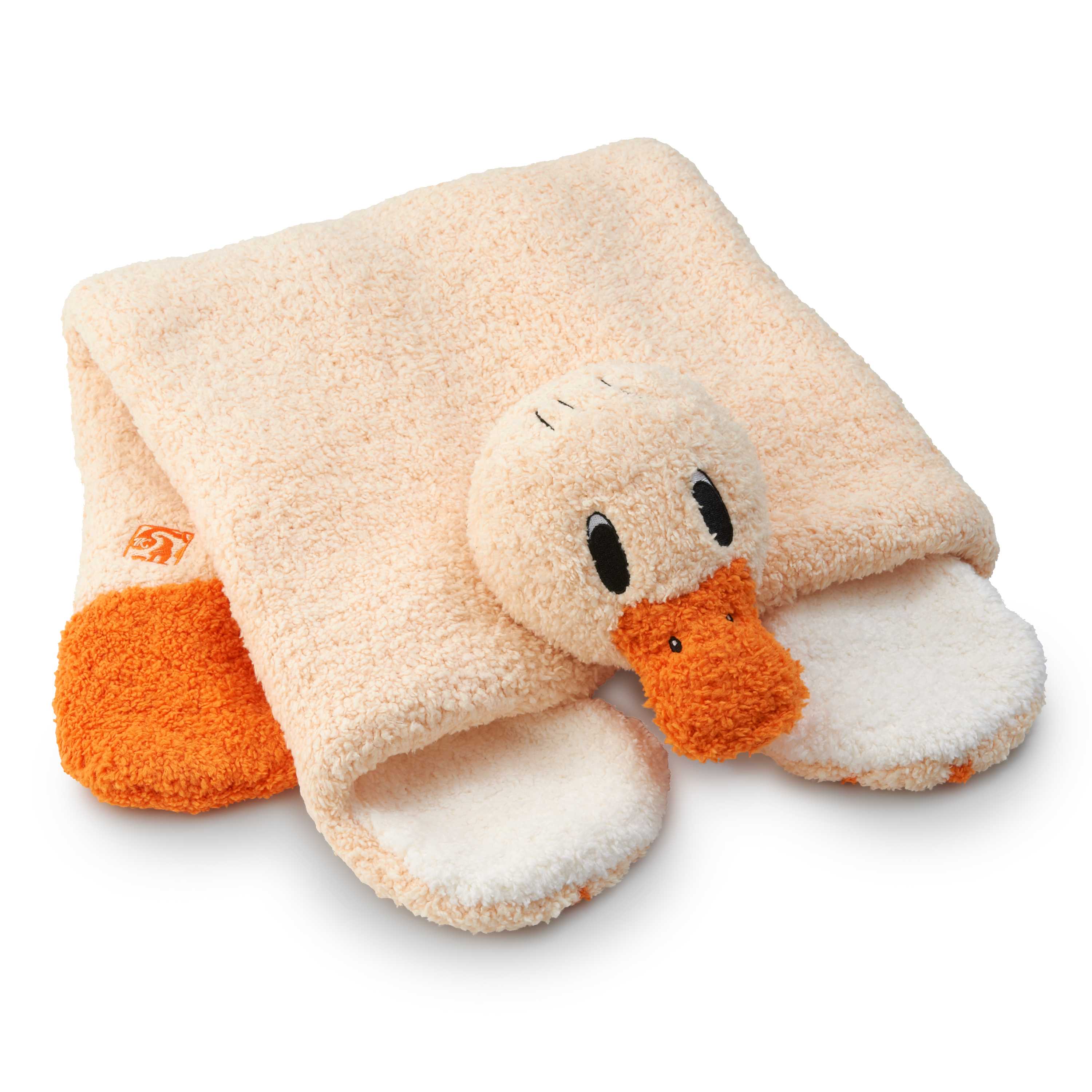 BABY BLANKET ANIMAL FORM(71×60cm duck) BABY&KIDS kashwere Japan (カシ