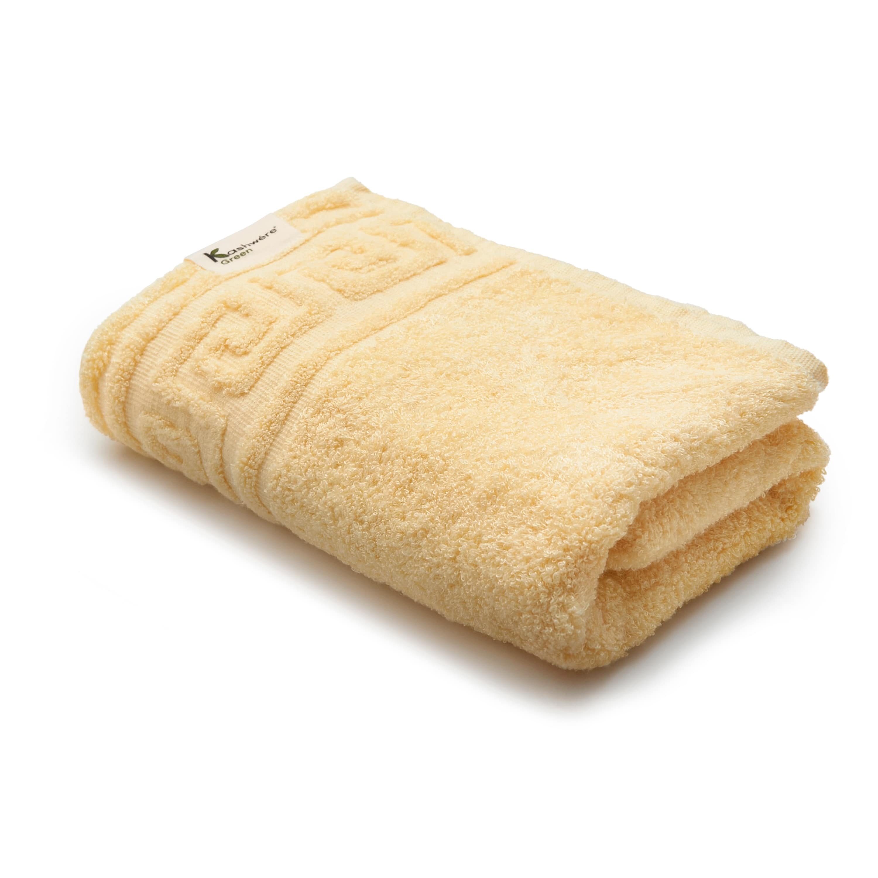 HAND TOWEL (NAMI)(45×81cm pale bamboo) TOWEL kashwere Japan (カシウエア