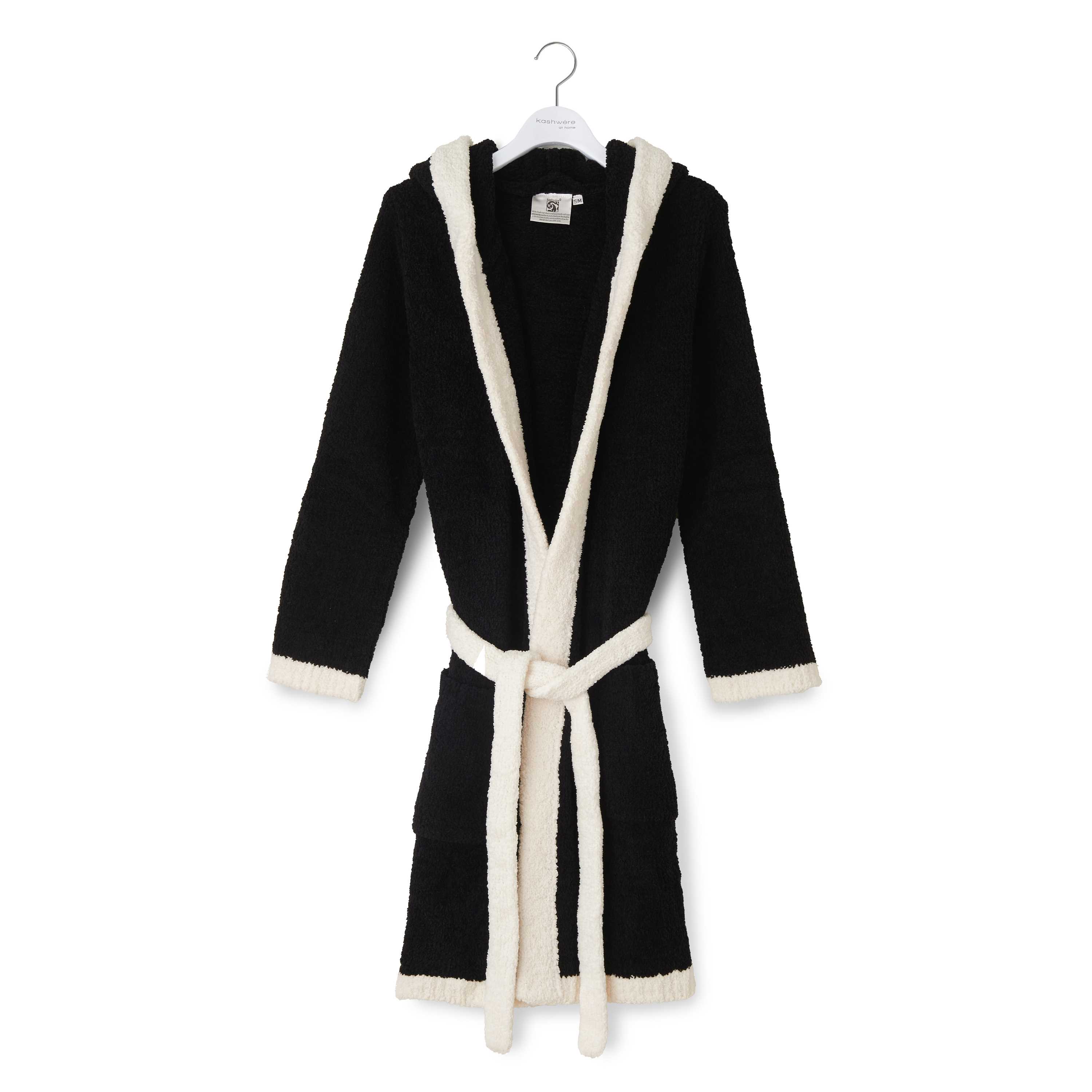 SHORT ROBE(S/M black/creme): ROBE | kashwere Japan (カシウエア 