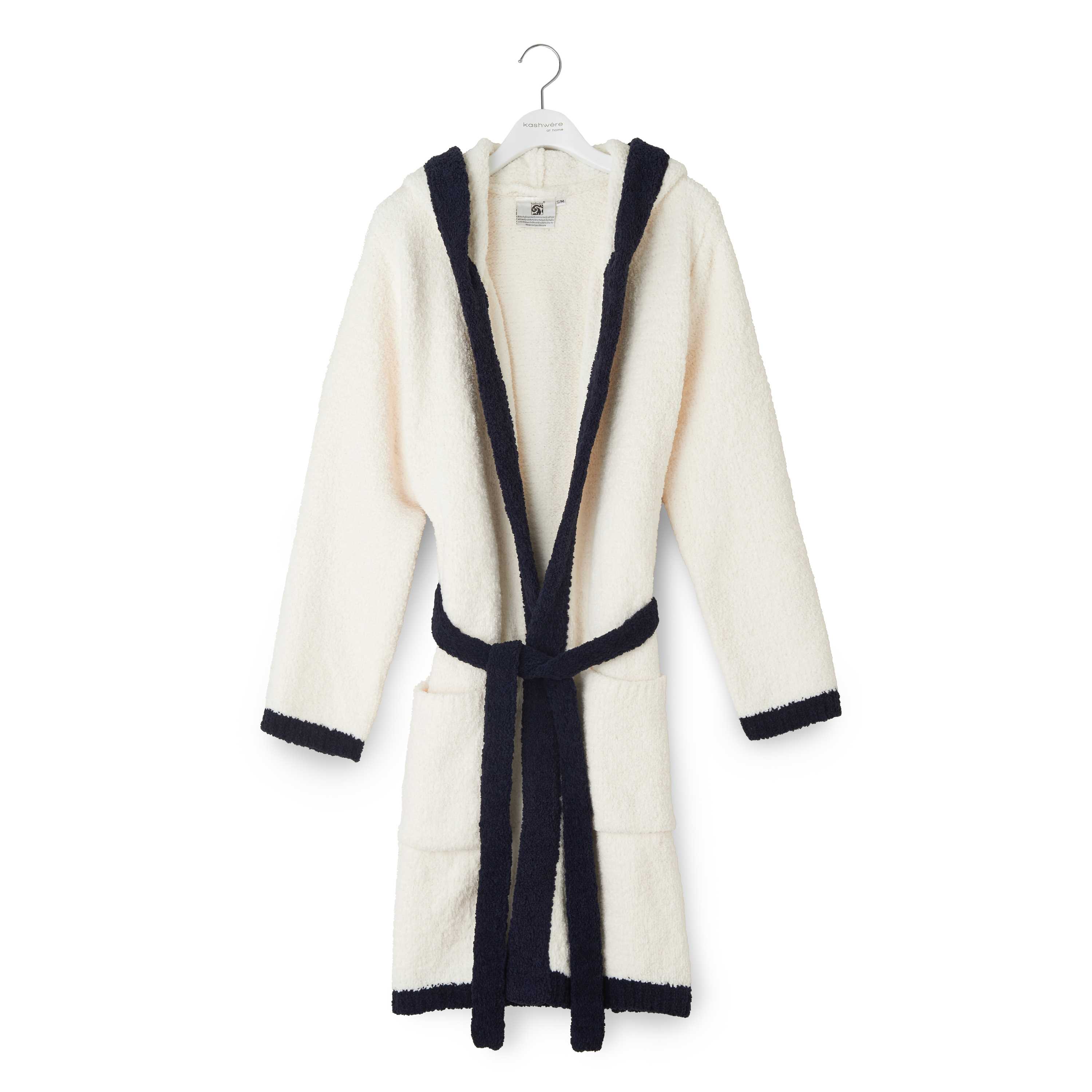 SHORT ROBE(S/M creme/navy): ROBE | kashwere Japan (カシウエア ...