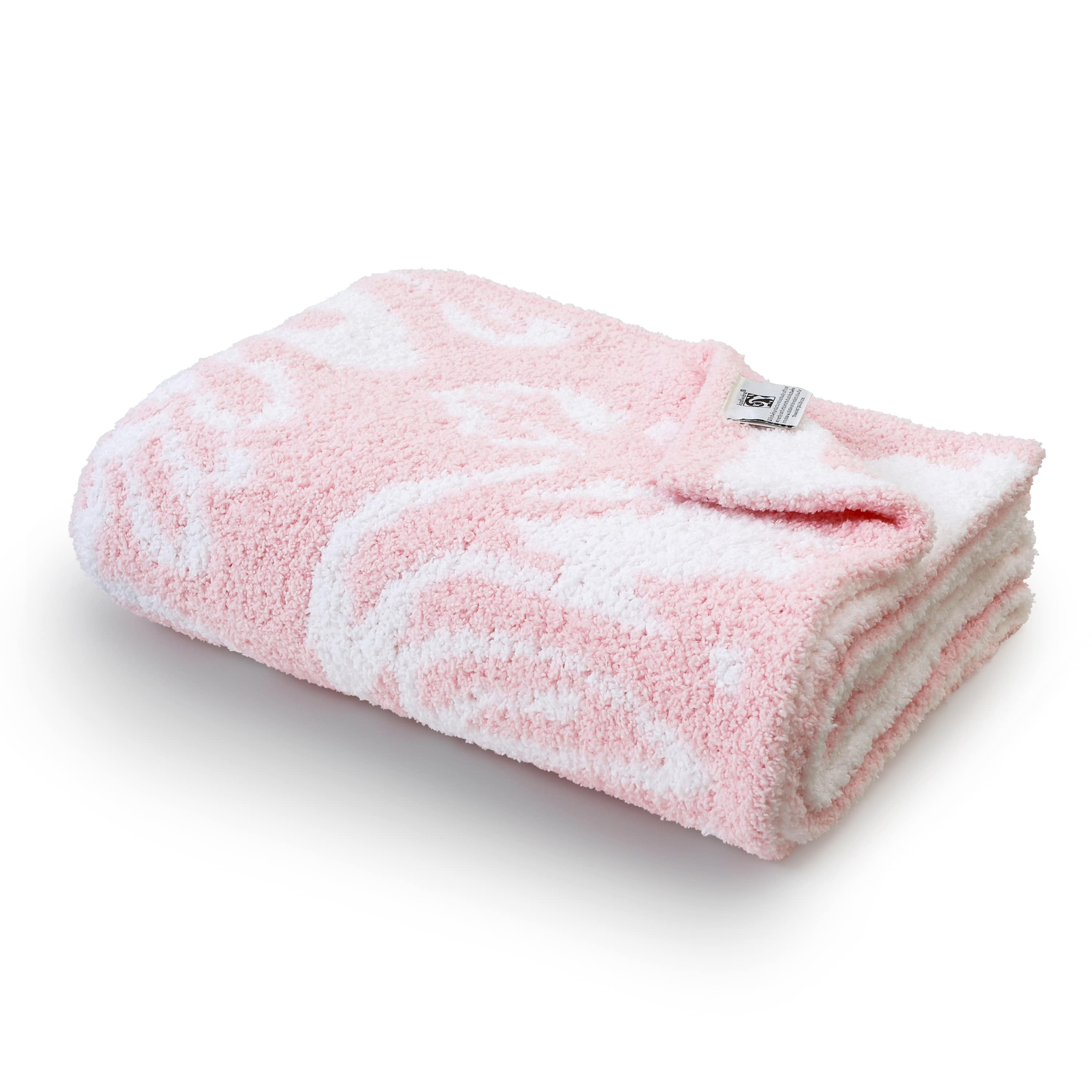 HALF BLANKET / DAMASK(85×110cm pink/white): BLANKET | kashwere