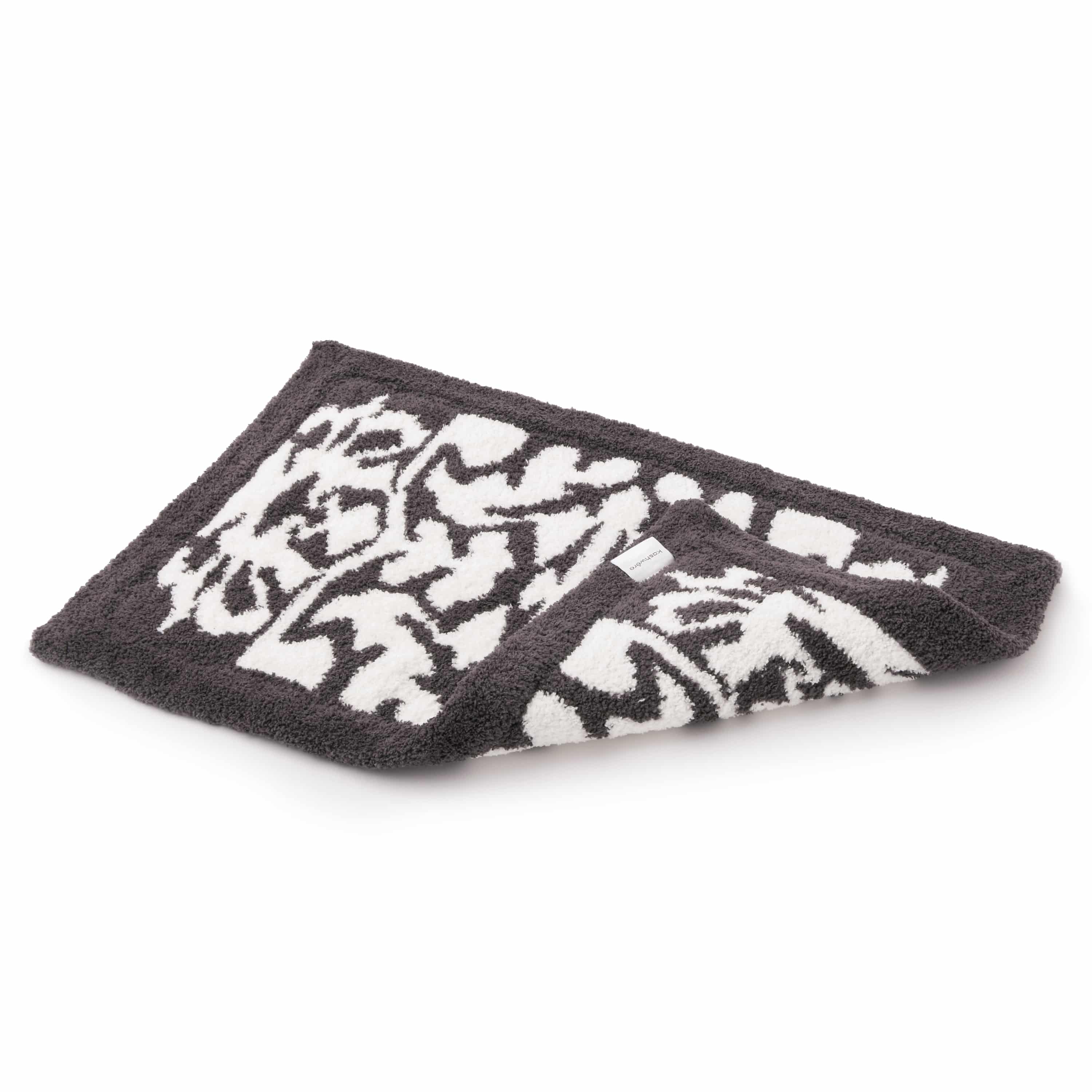 BATH MAT / DAMASK(50×80cm charcoal gray/creme) HOME kashwere Japan