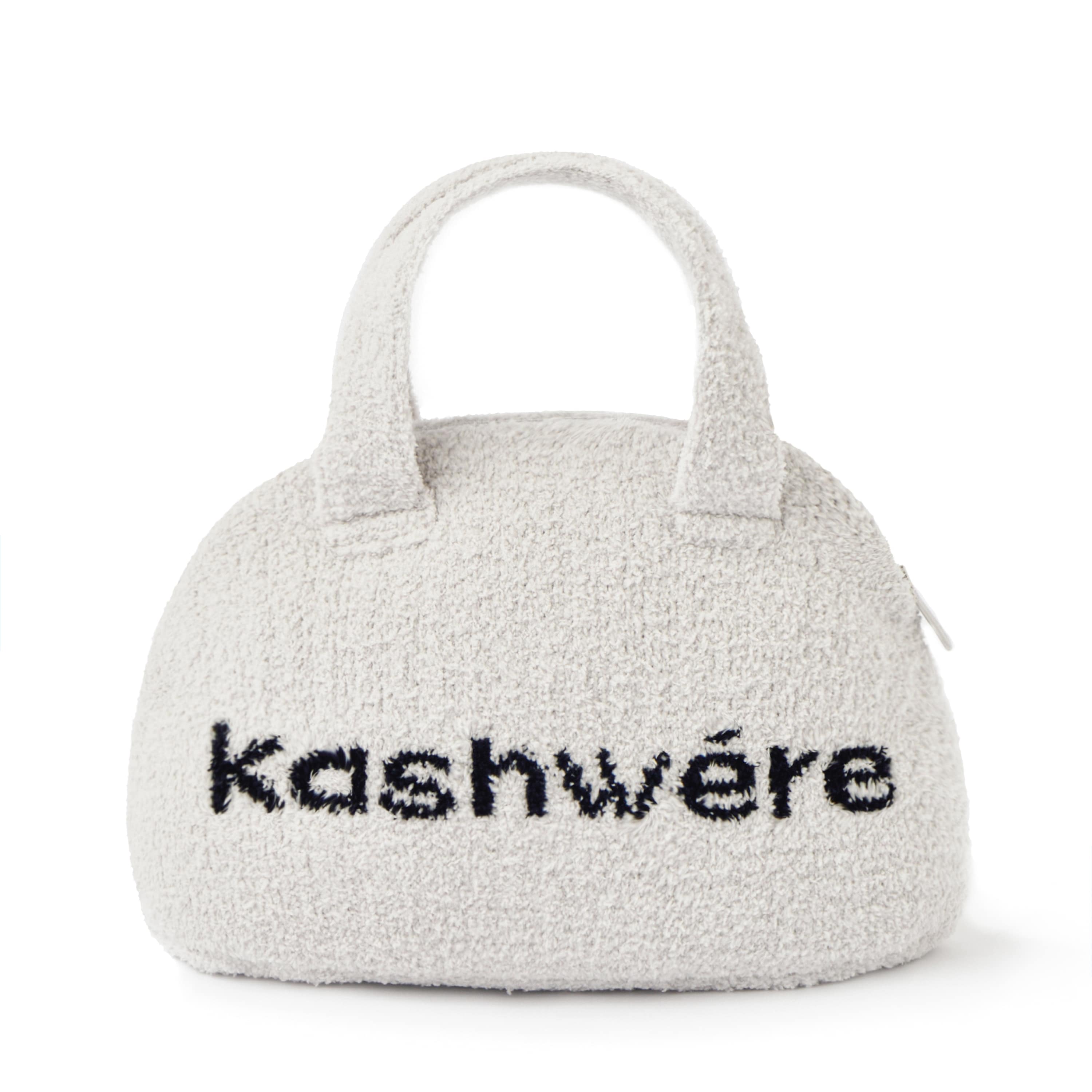 kashwere カシウェア ロゴ バッグ LOGO BAG(F darkgray/creme): BABY&KIDS | kashwere Japan