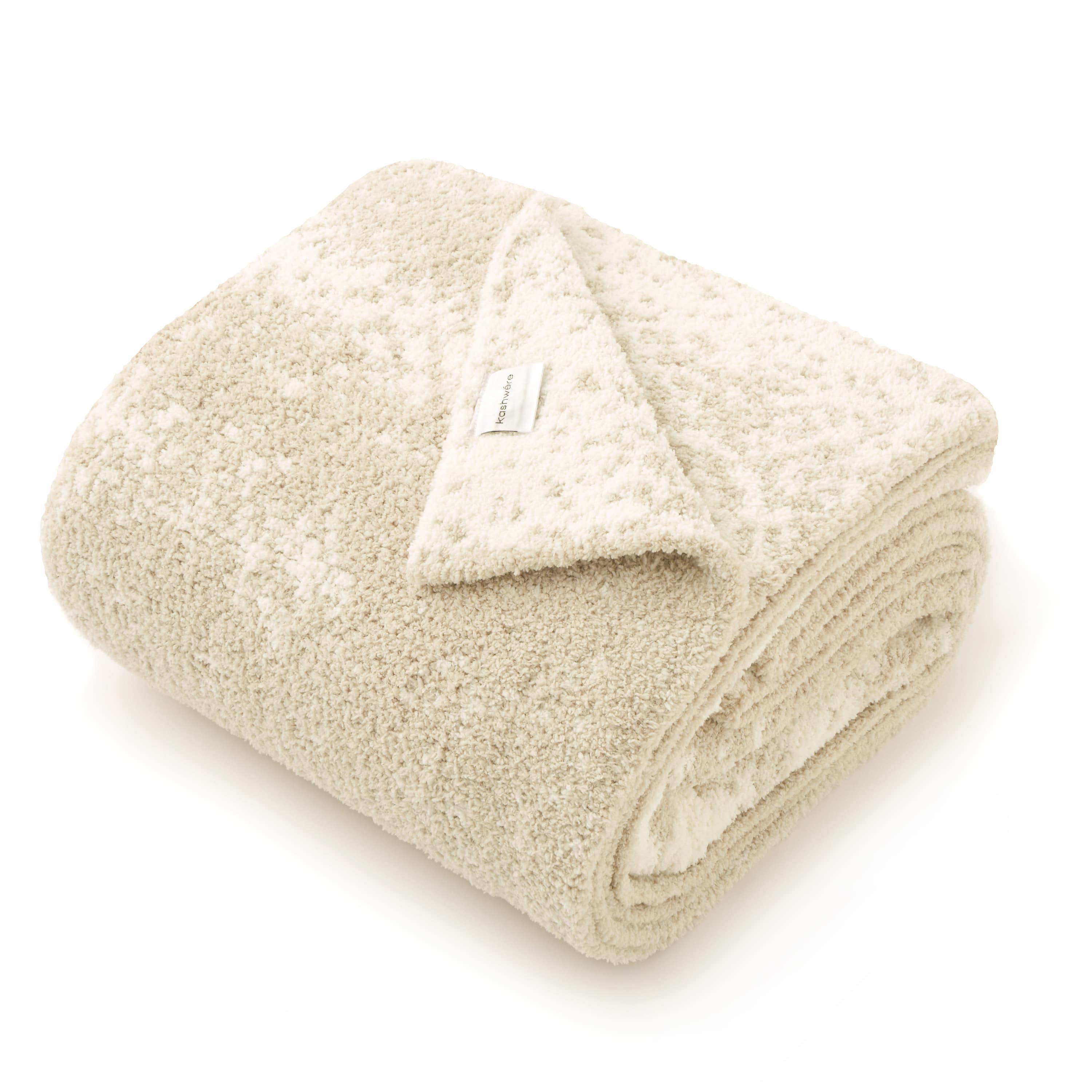 TWIN BLANKET / BRUSH(183×230cm beige/creme): BLANKET | kashwere