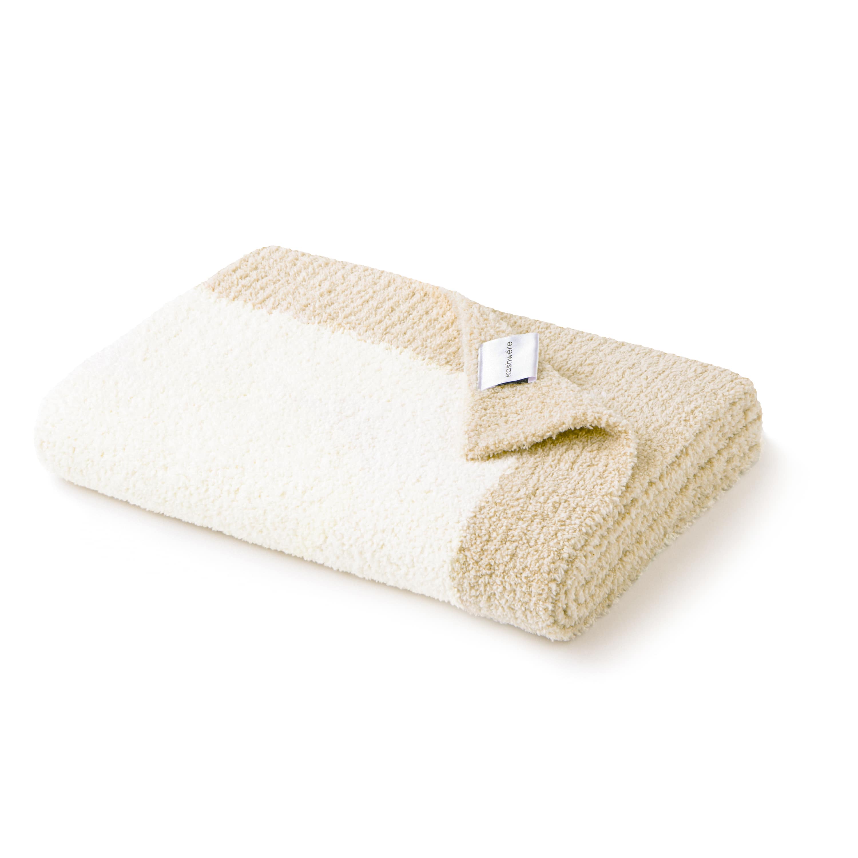 冬の感謝セール HALF BLANKET BLANKET creme/beige): TRIM(85×110cm / 布団・毛布