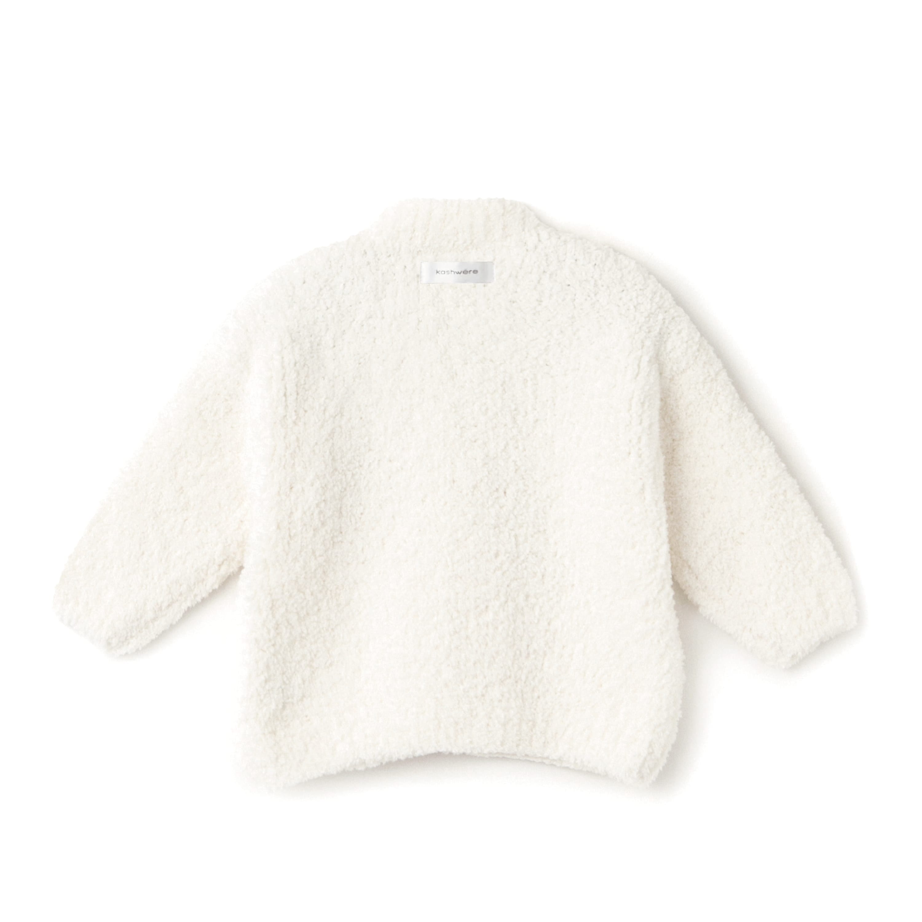 kashwére カシウェア カシウエア ボーイフレンドカーディガン クリーム BABY BOYFRIEND CARDIGAN(6-18（6～18ヶ月） creme): BABY&KIDS