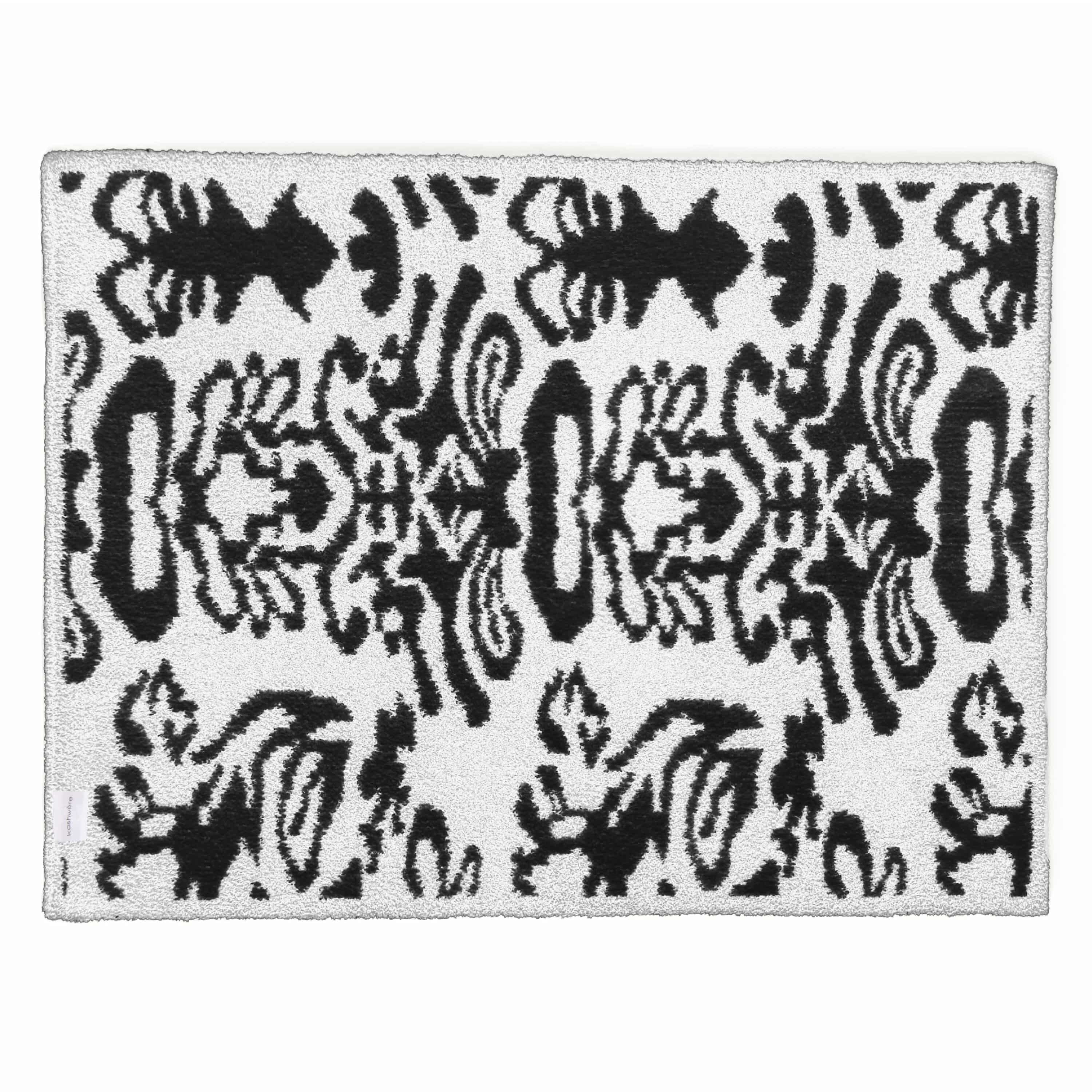 20th HALF BLANKET / DAMASK (black)