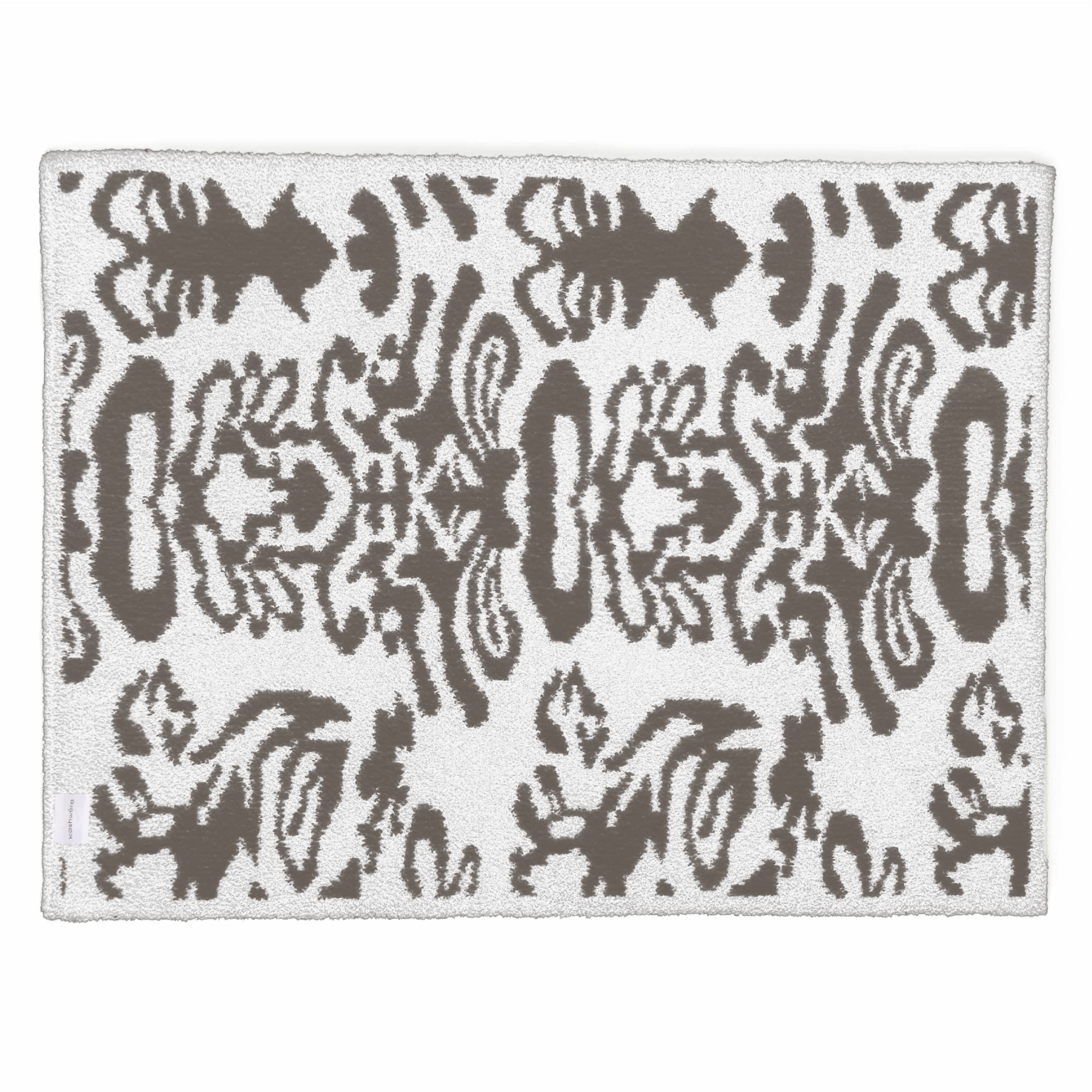 20th HALF BLANKET / DAMASK (charcoal gray)