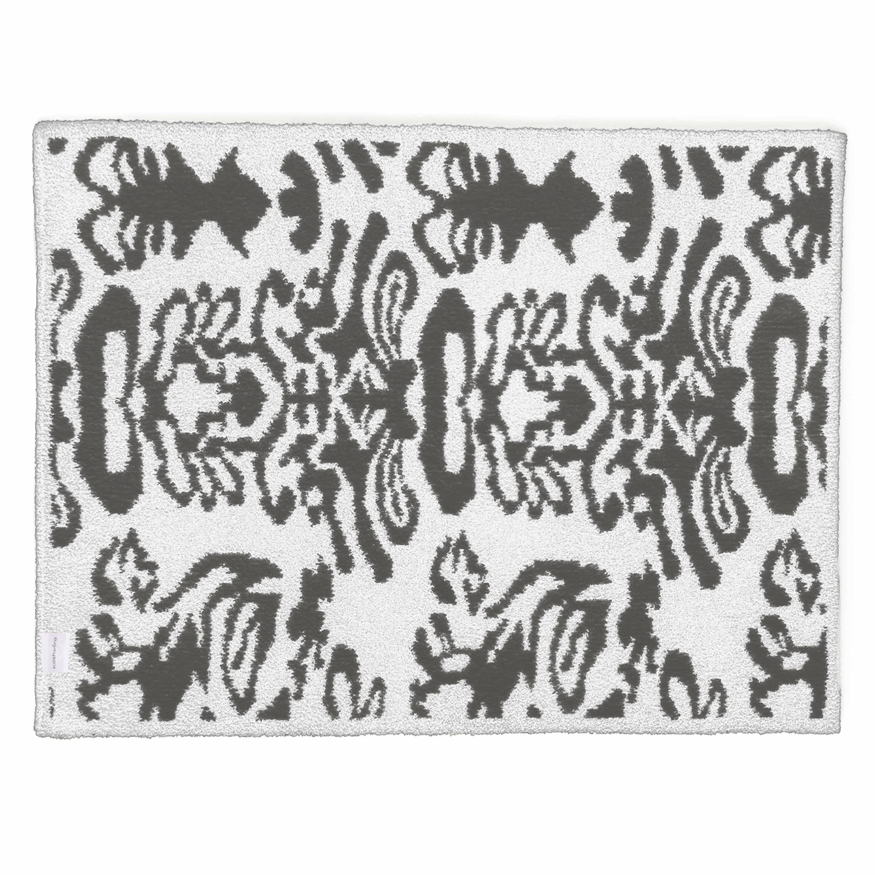 20th HALF BLANKET / DAMASK (medium gray)