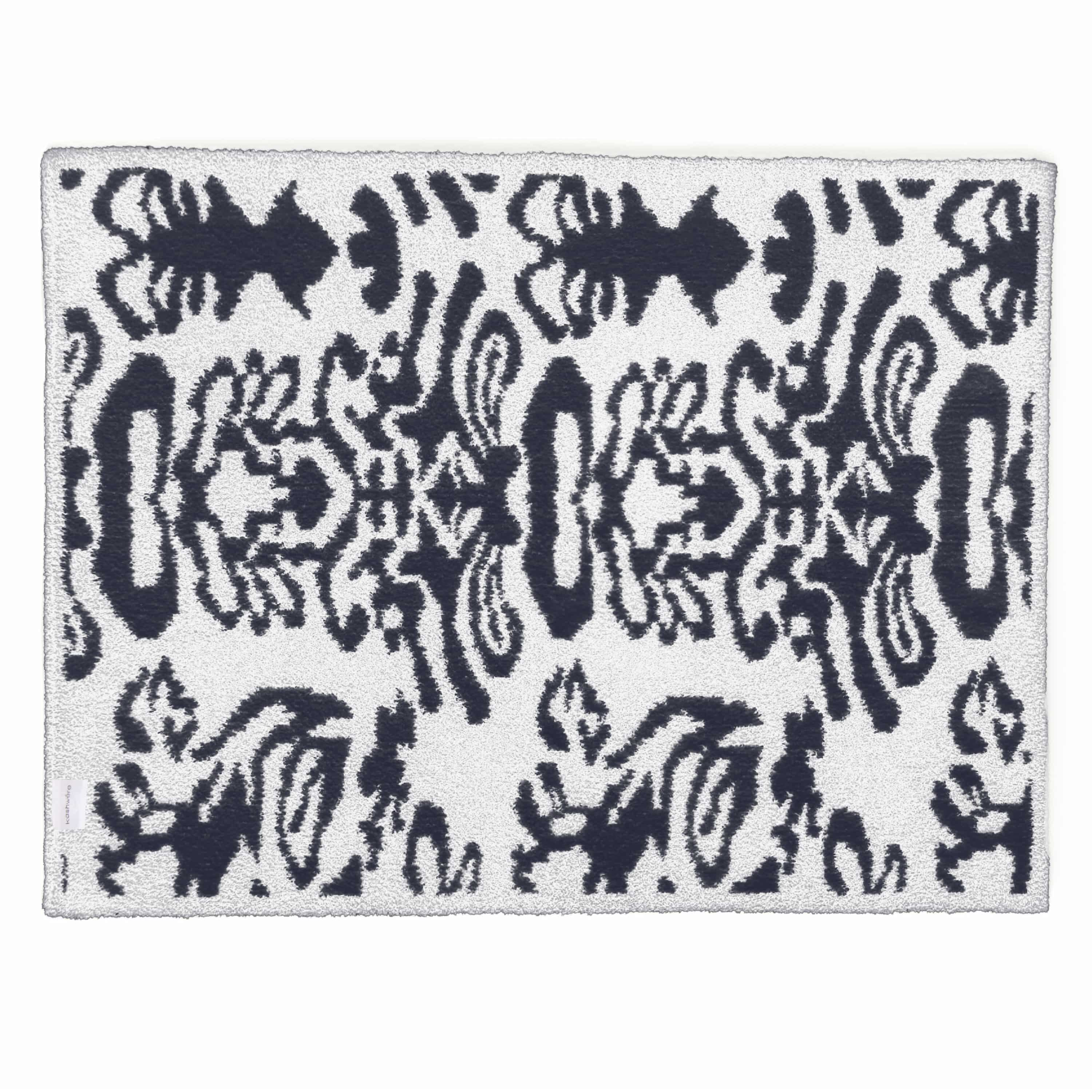 20th HALF BLANKET / DAMASK (navy)