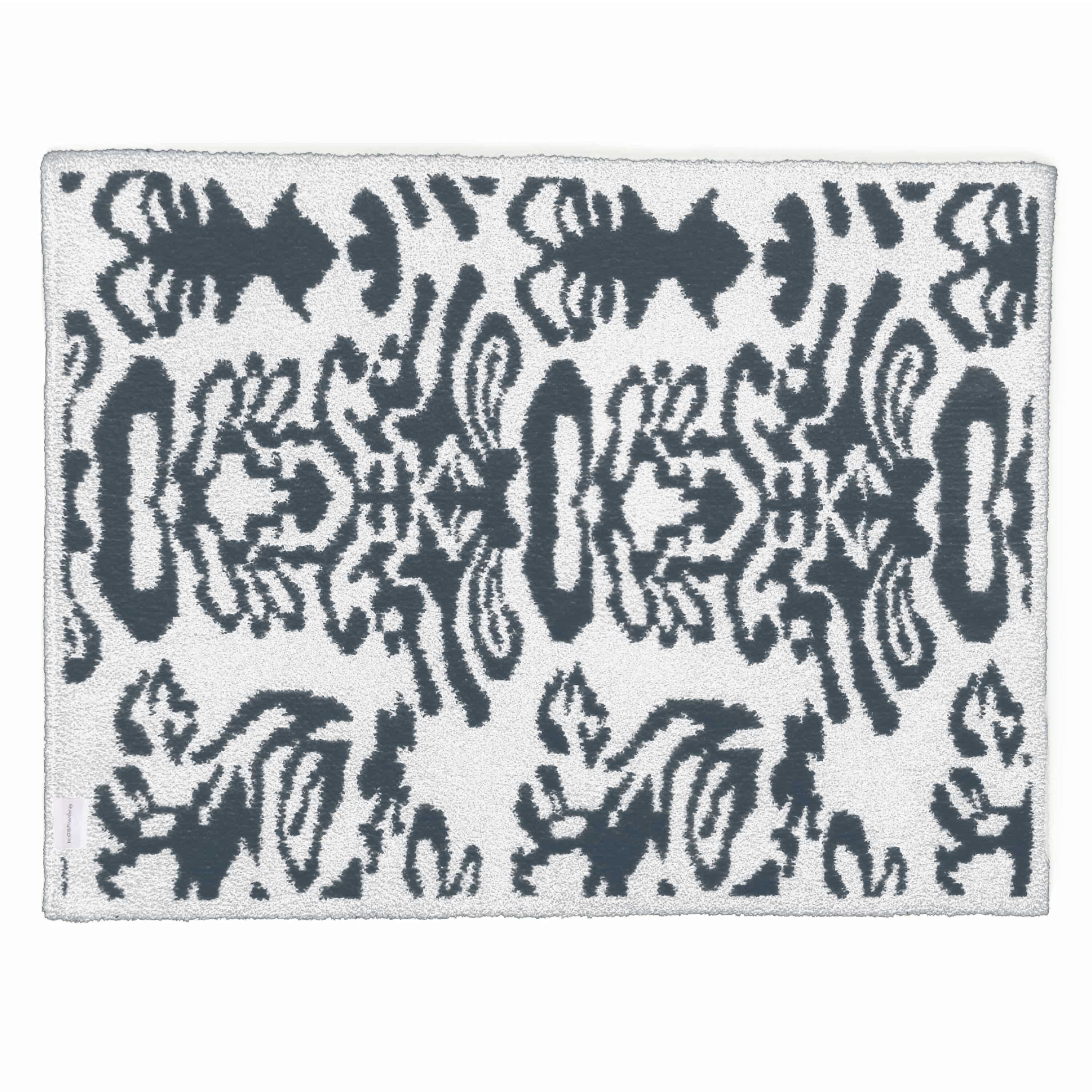 20th HALF BLANKET / DAMASK (vintage blue)