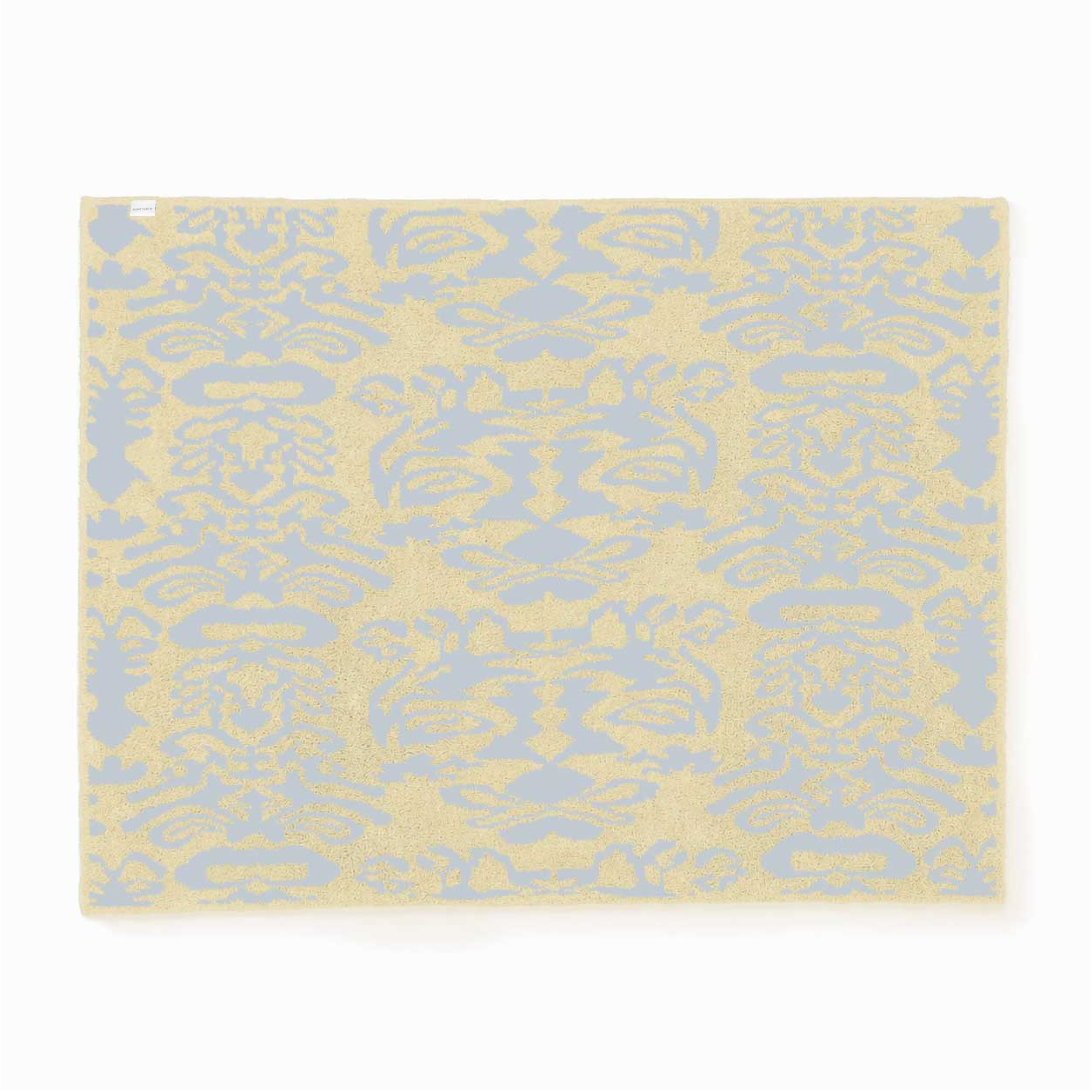 20th BLANKET / DAMASK(135×183cm blue/cinnamon): 20th | kashwere