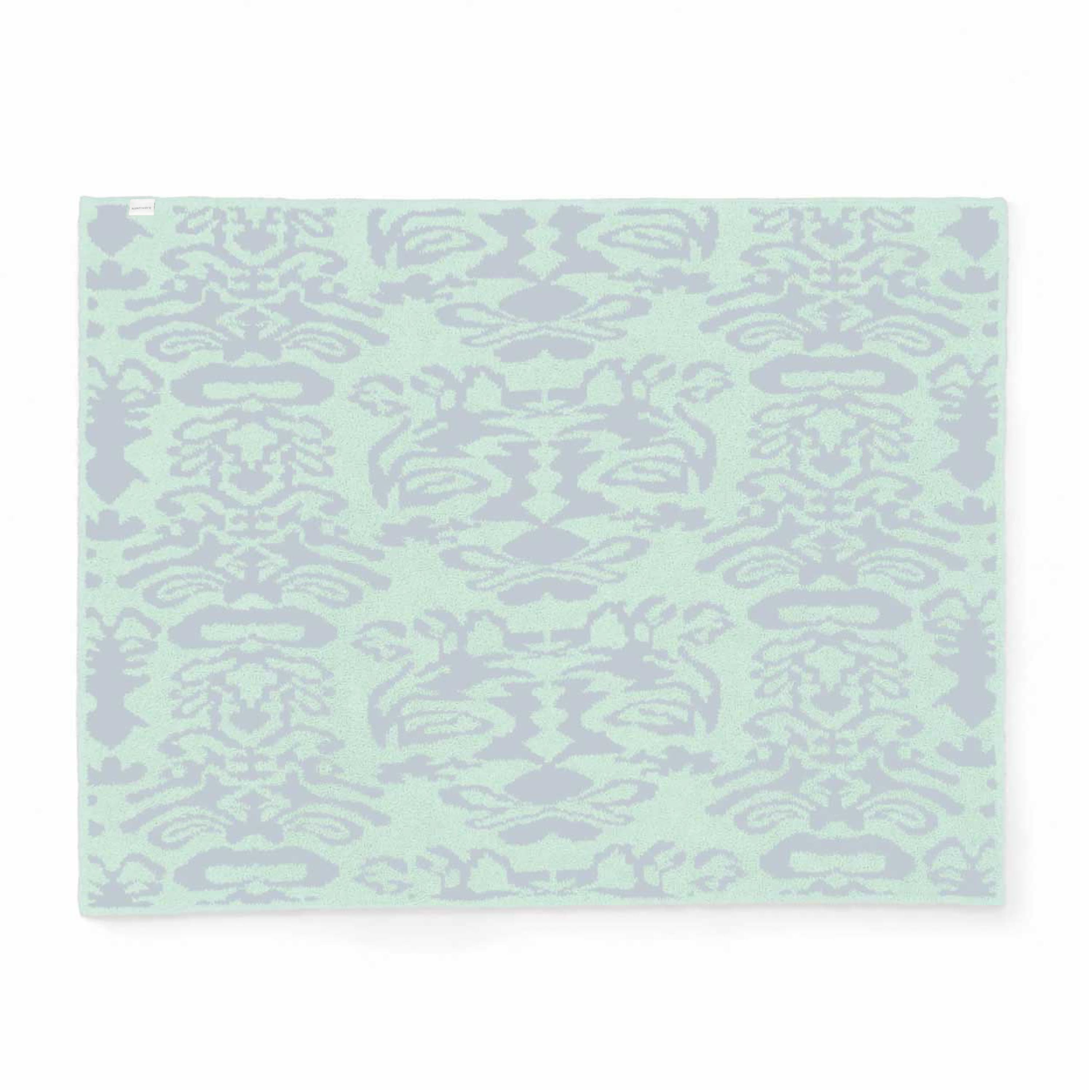20th BLANKET / DAMASK(135×183cm blue/ice green): 20th | kashwere