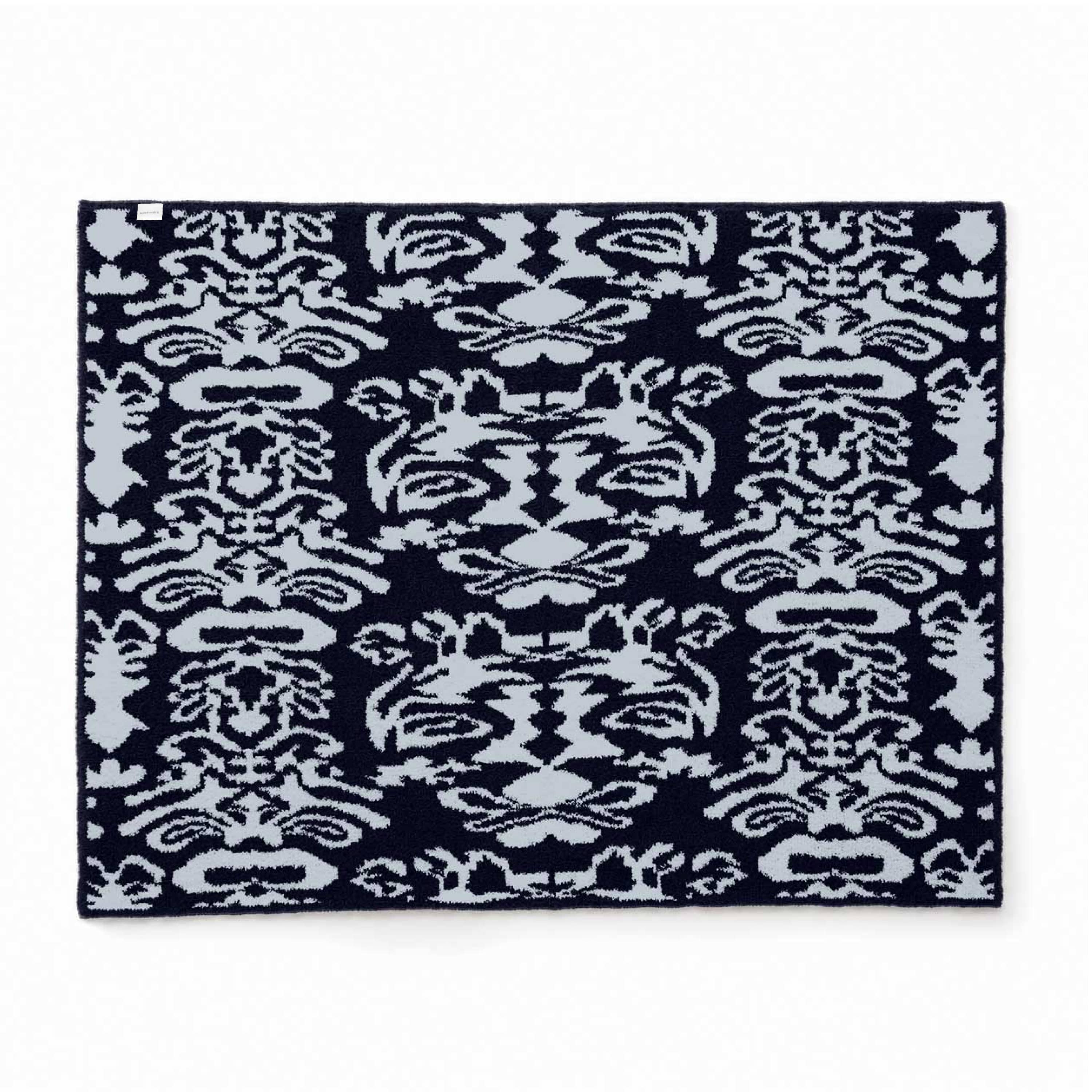 20th BLANKET / DAMASK(135×183cm blue/navy): 20th | kashwere Japan