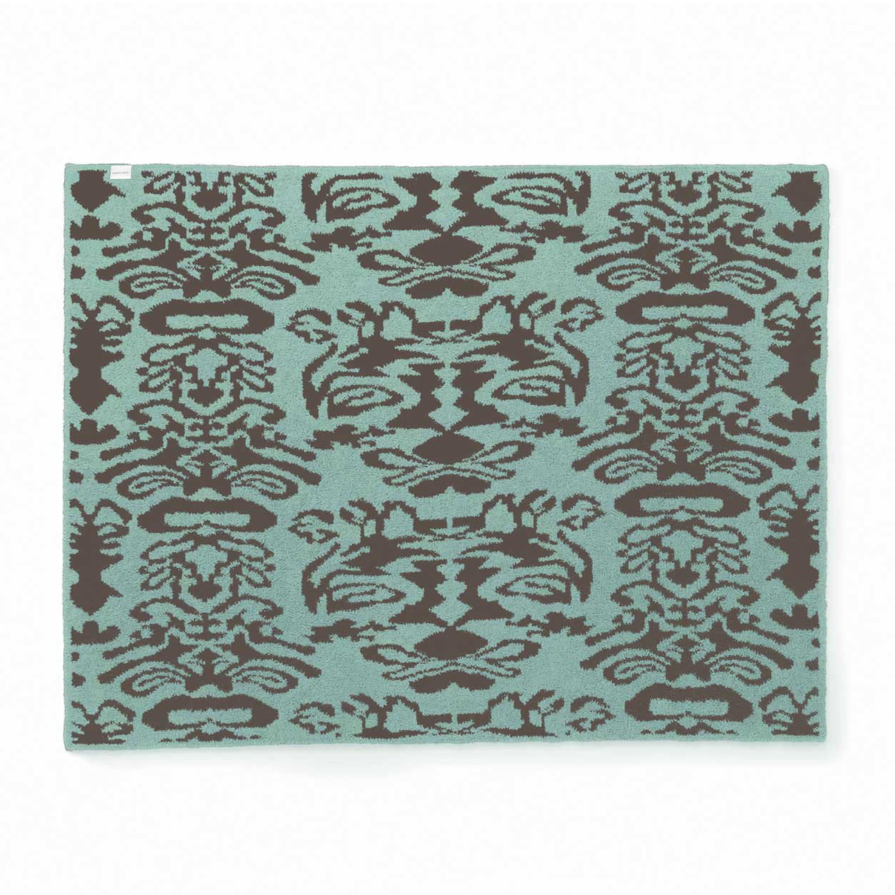 20th BLANKET / DAMASK (charcoal gray)(135×183cm charcoal gray