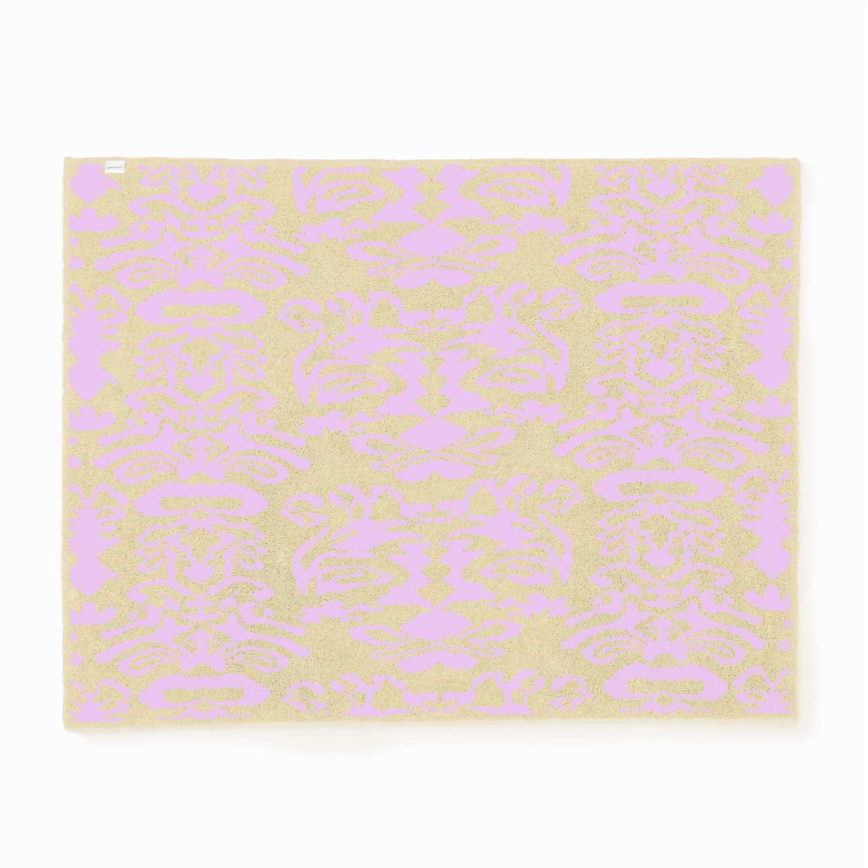 カシウエア　美品 20th BLANKET / DAMASK(135×183cm iris/cinnamon): 20th | kashwere