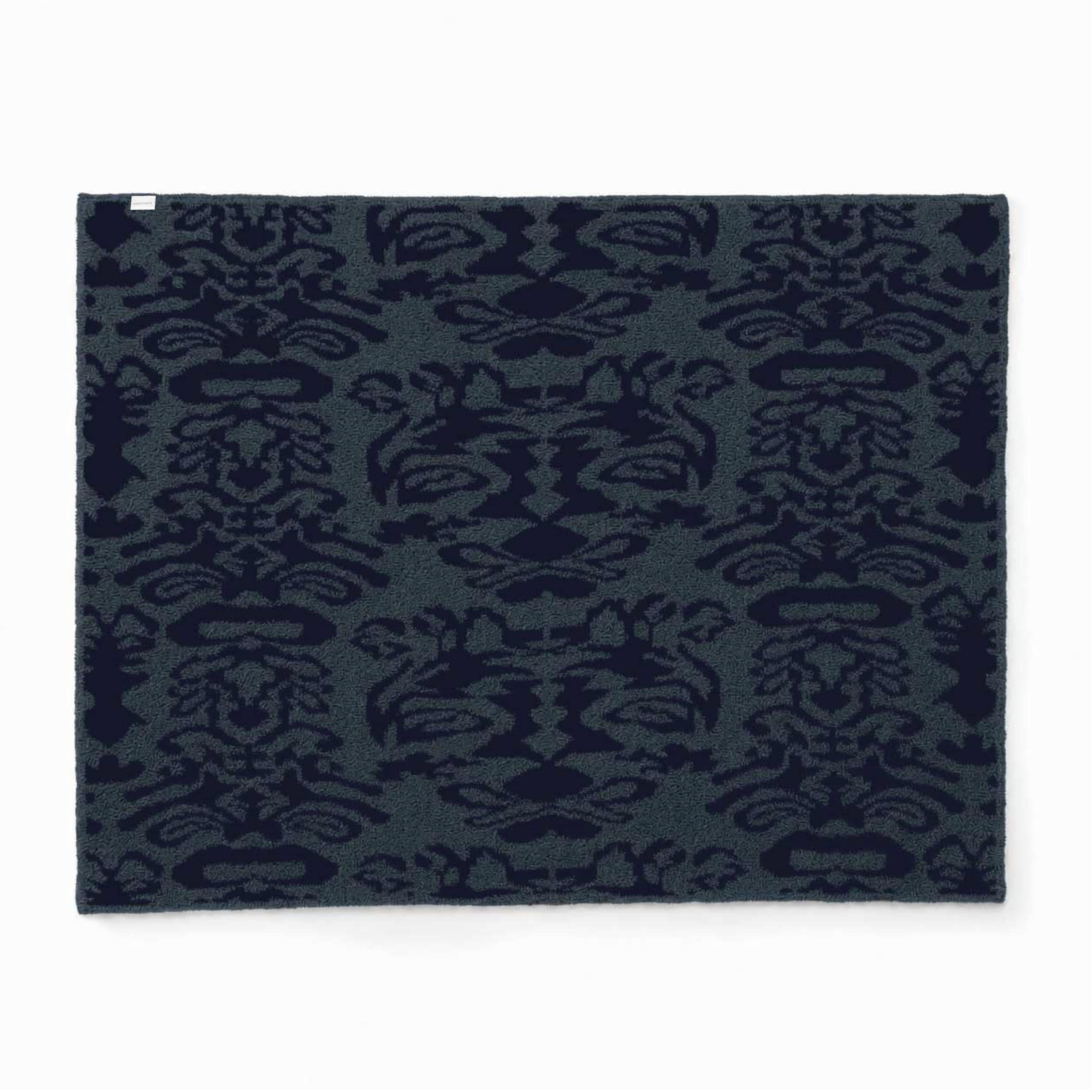 20th BLANKET / DAMASK (navy)(135×183cm navy/vintage blue): 202620