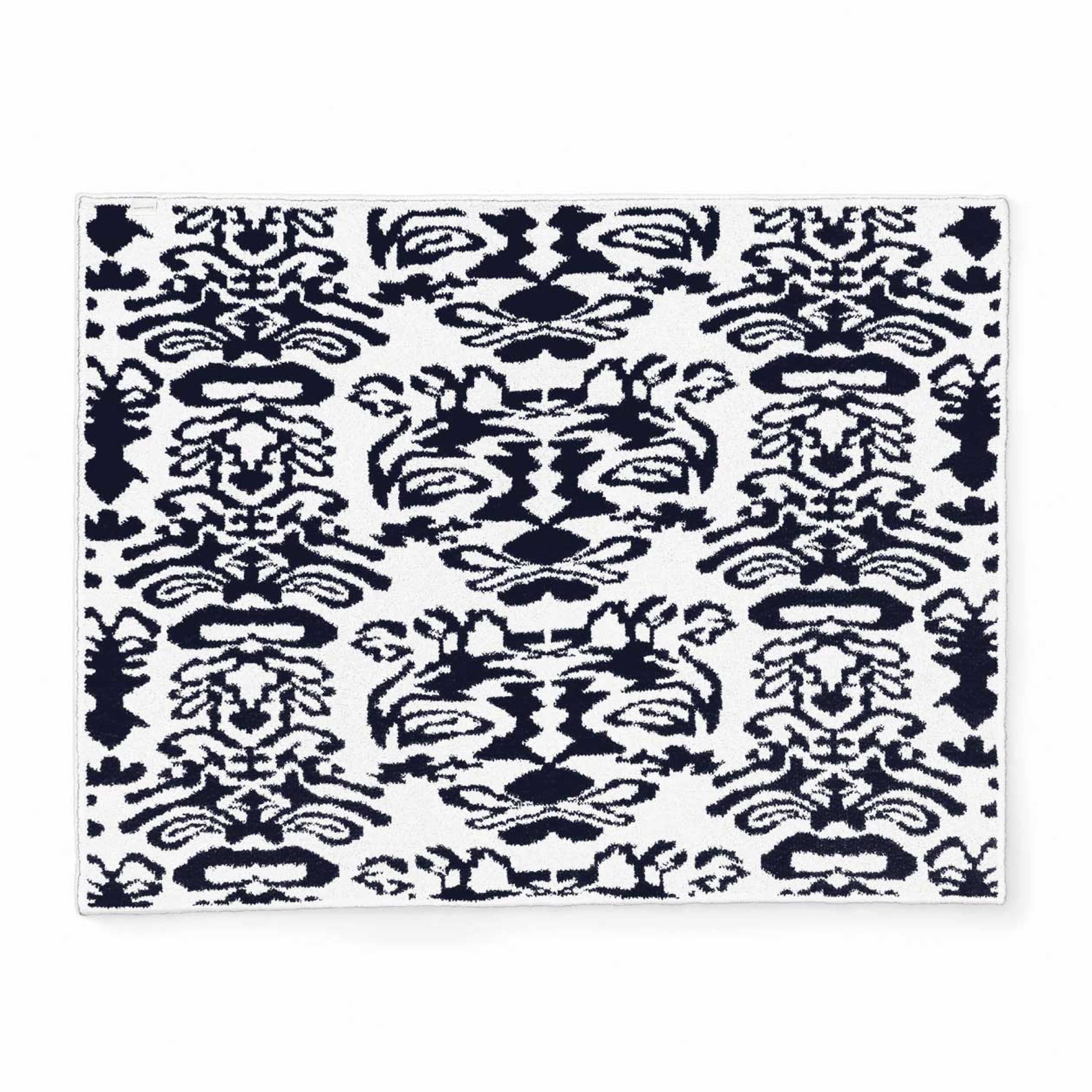 20th BLANKET / DAMASK (navy)