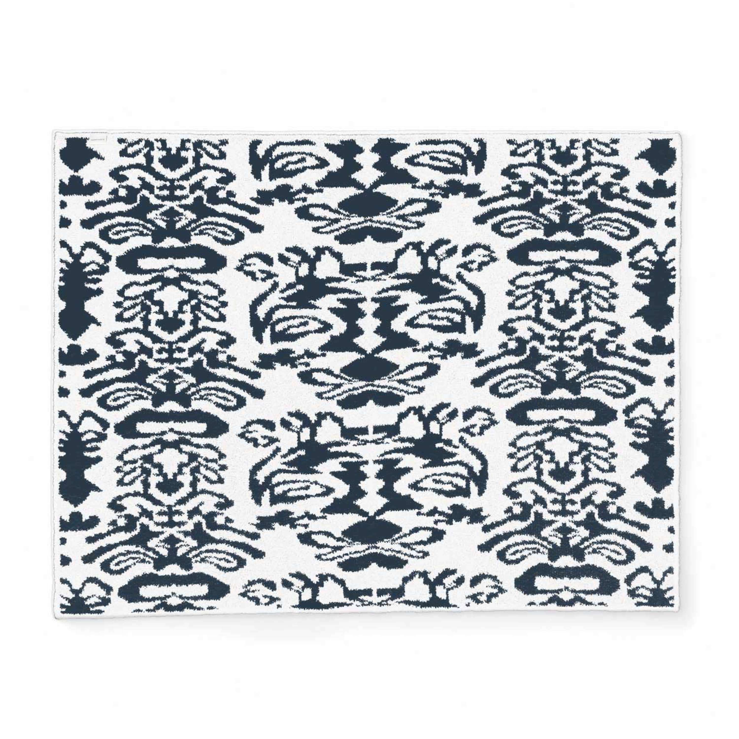 20th BLANKET / DAMASK (vintage blue)