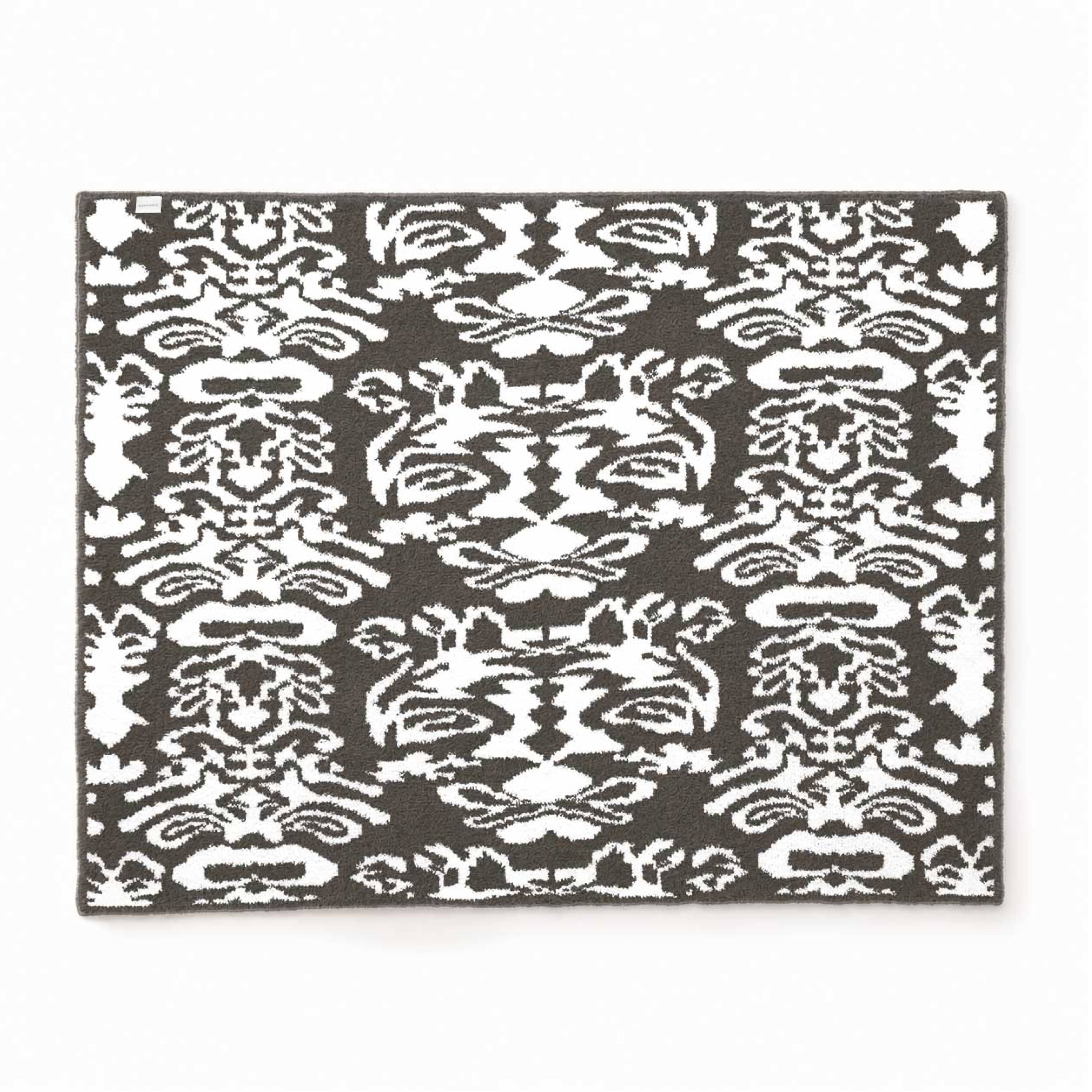 20th BLANKET / DAMASK(135×183cm white/charcoal gray): 20th