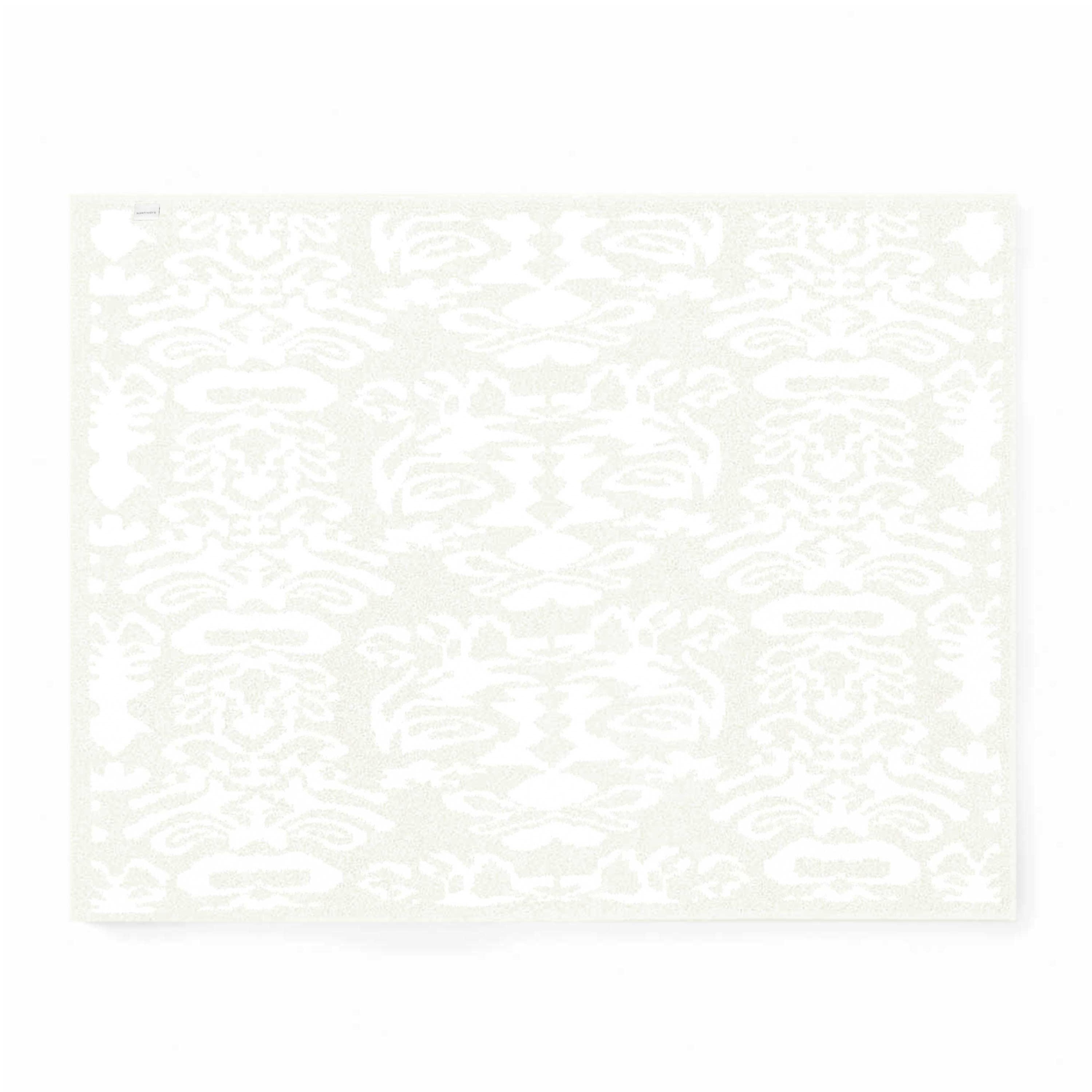 20th BLANKET / DAMASK(135×183cm white/creme): 20th | kashwere
