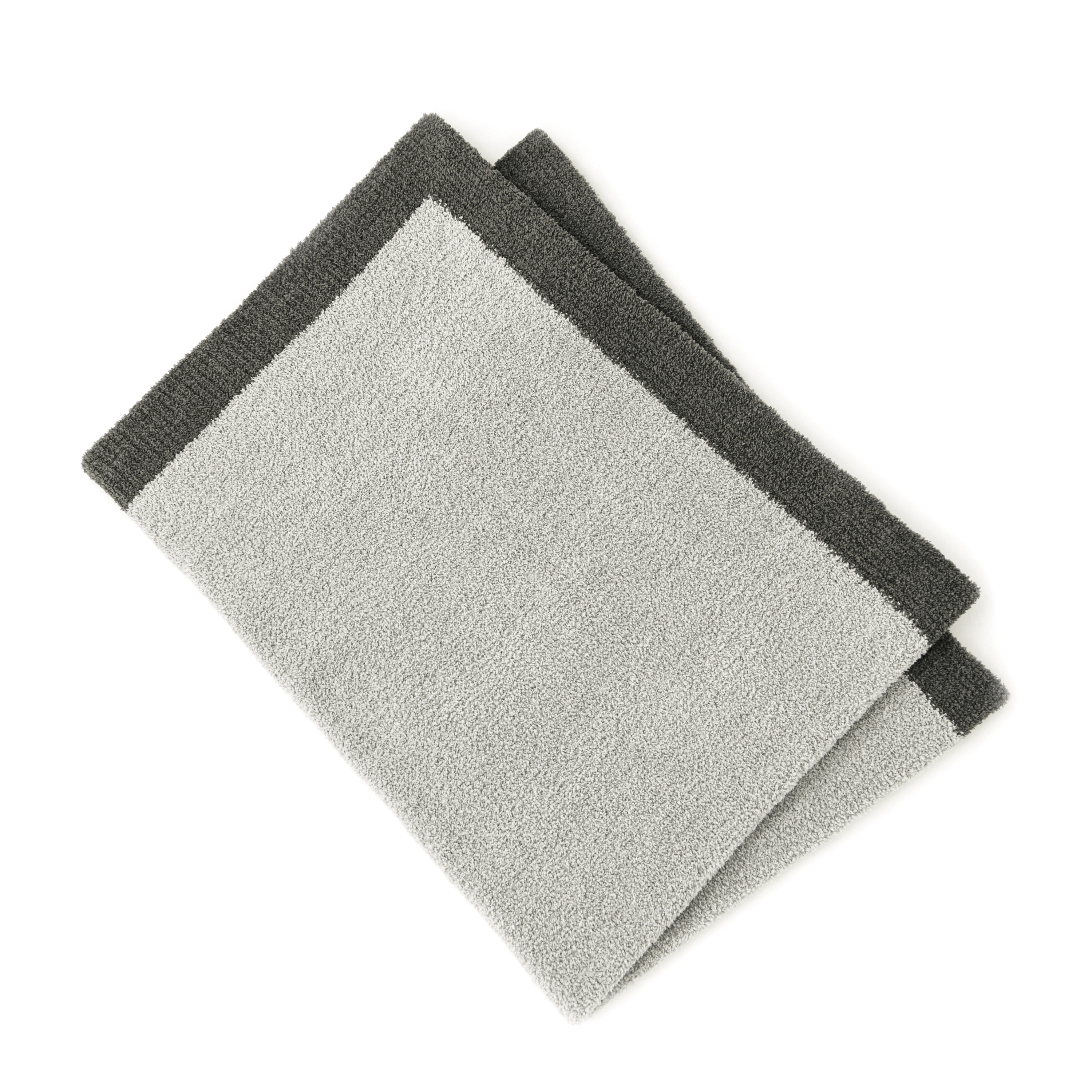 BLANKET / TRIM(135×183cm stone/medium gray): BLANKET | kashwere