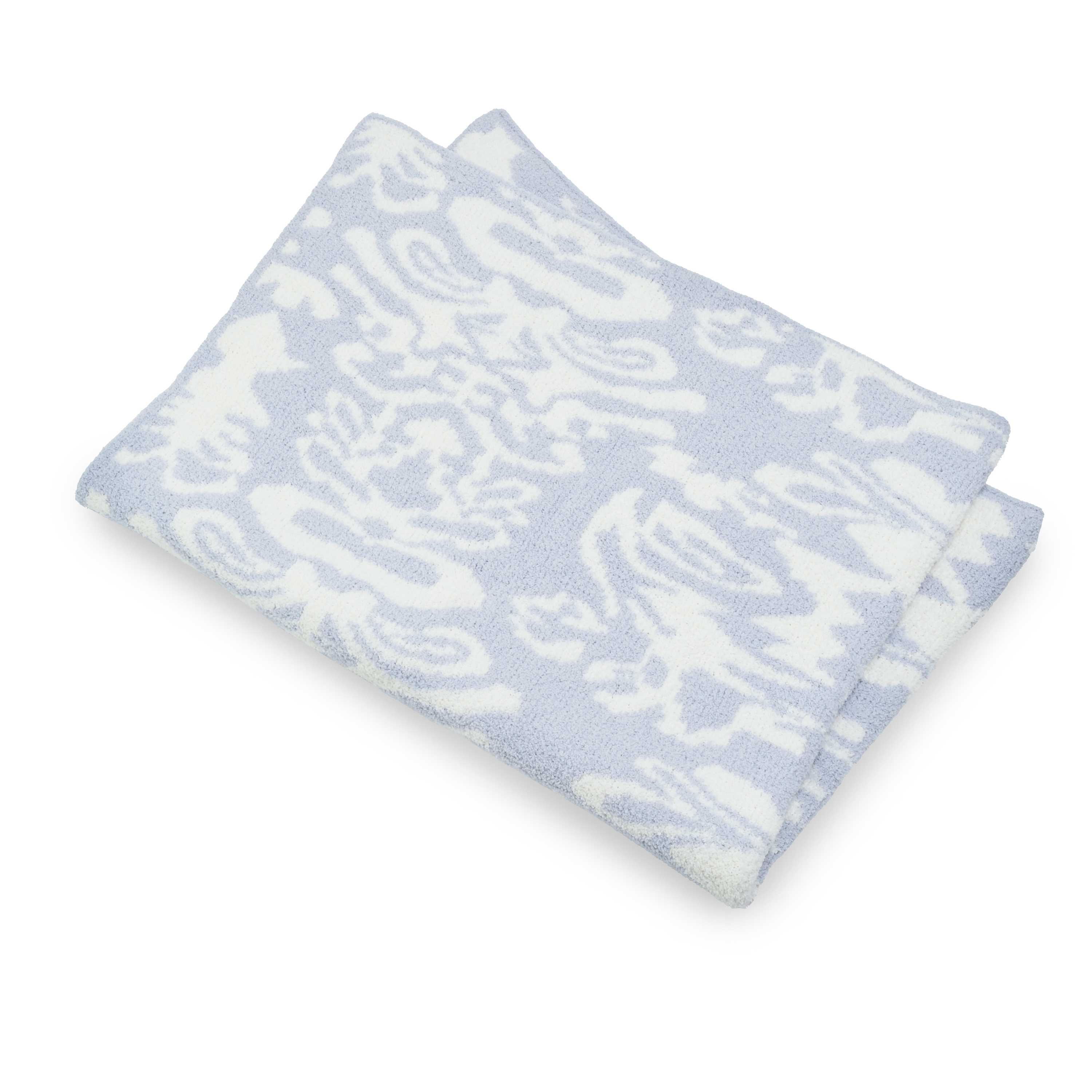 BLANKET / DAMASK(135×183cm medium gray/creme): BLANKET