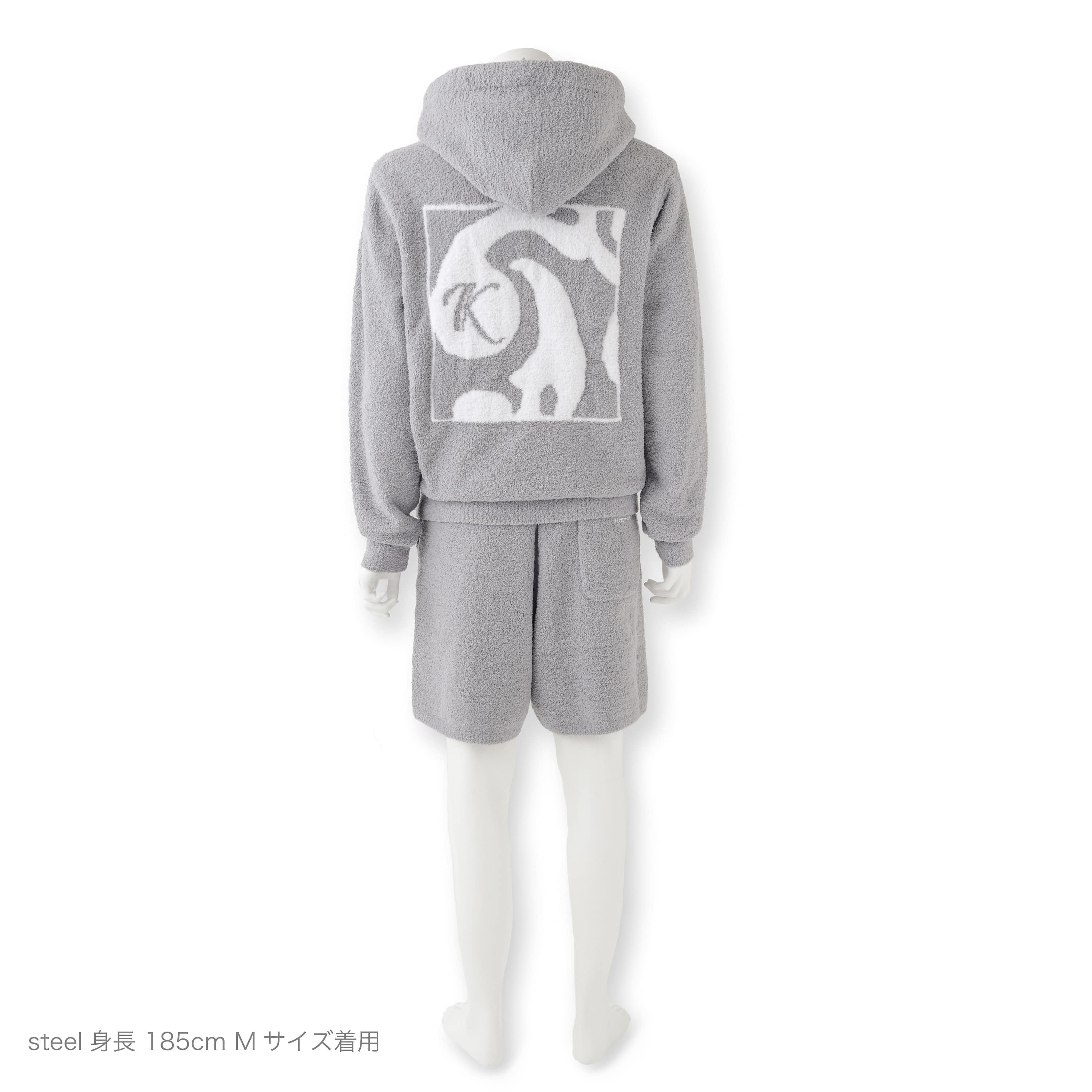 PULLOVER HOODIE / LOGO(M steel/white): WEAR | kashwere Japan