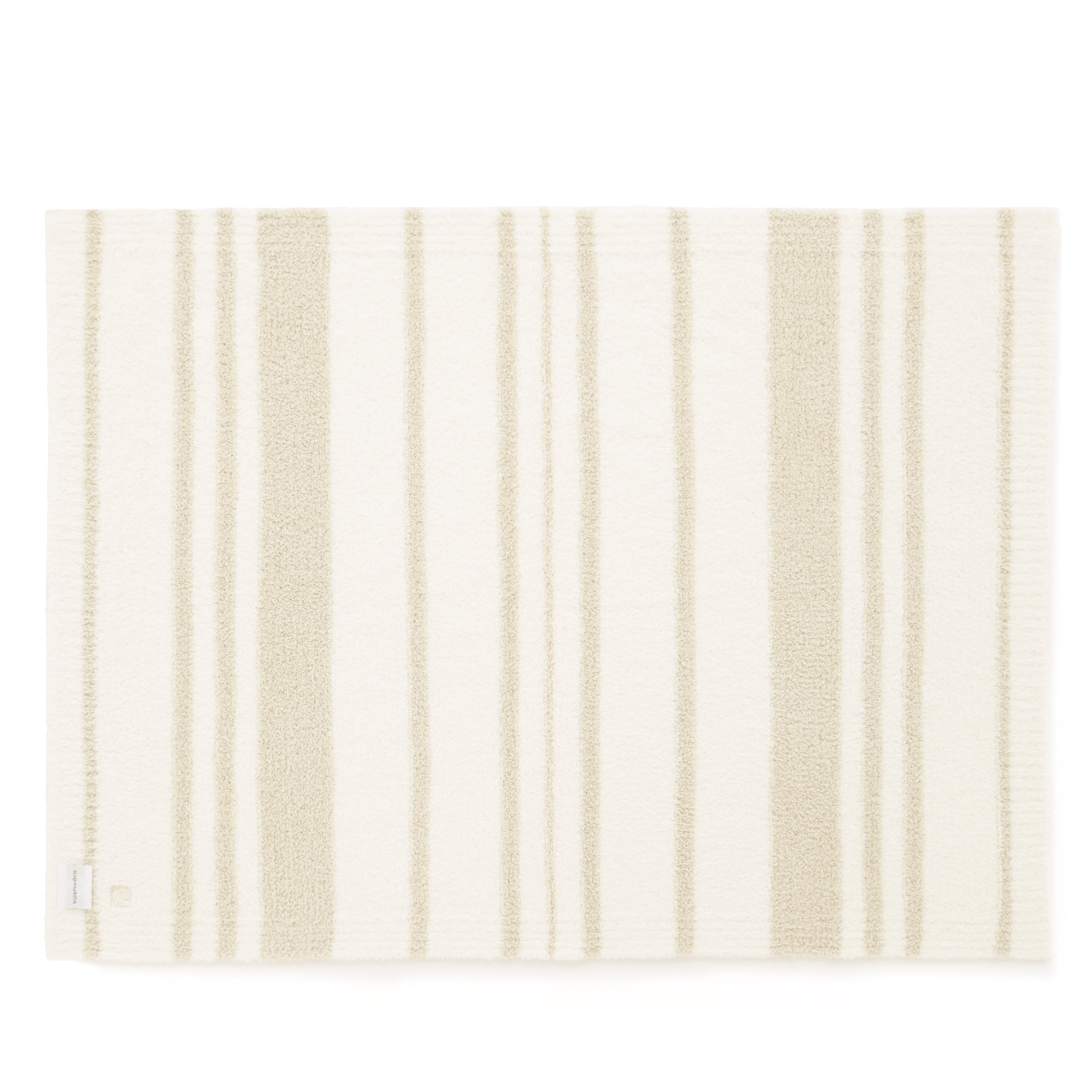 HALF BLANKET / STRIPE(85×110cm creme/beige): BLANKET | kashwere