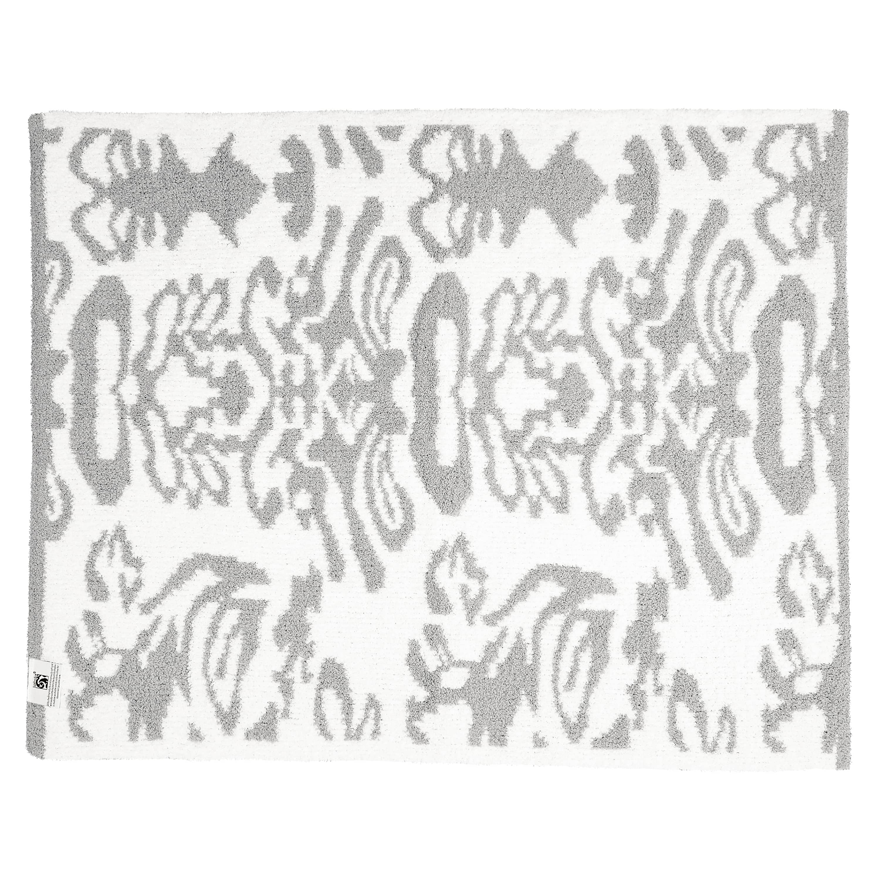 HALF BLANKET / DAMASK(85×110cm foggy/creme): BLANKET