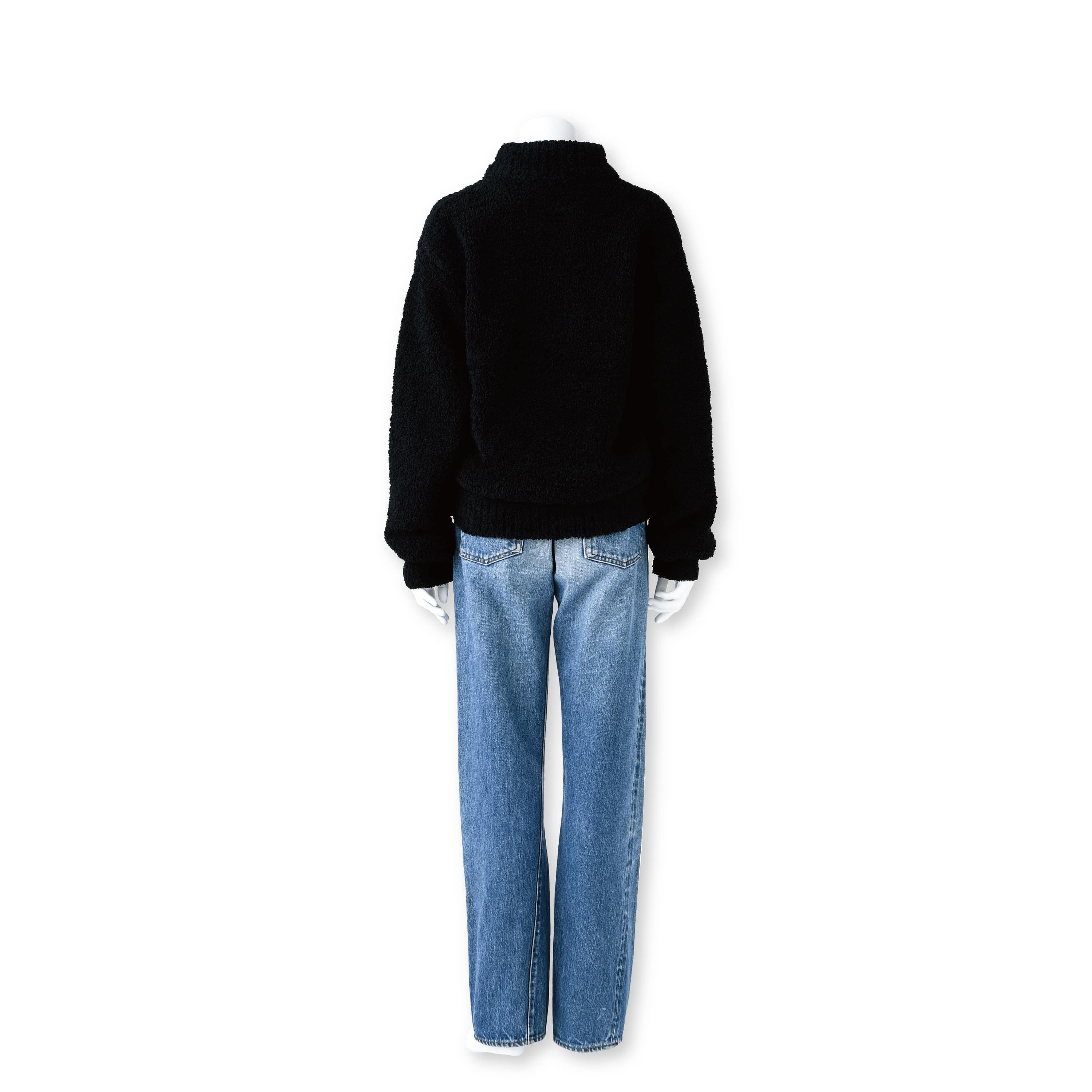 HIGH NECK KNIT(M black): WEAR | kashwere Japan (カシウエア