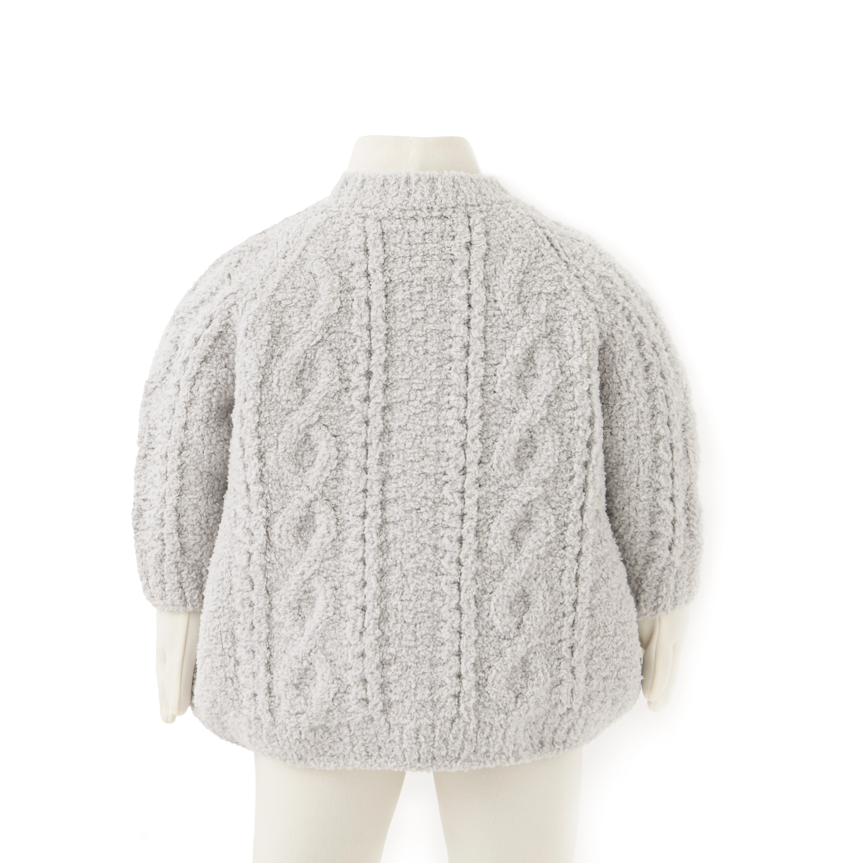 BABY CABLE CARDIGAN(6/12（6～12ヶ月） mist): BABY&KIDS | kashwere ...