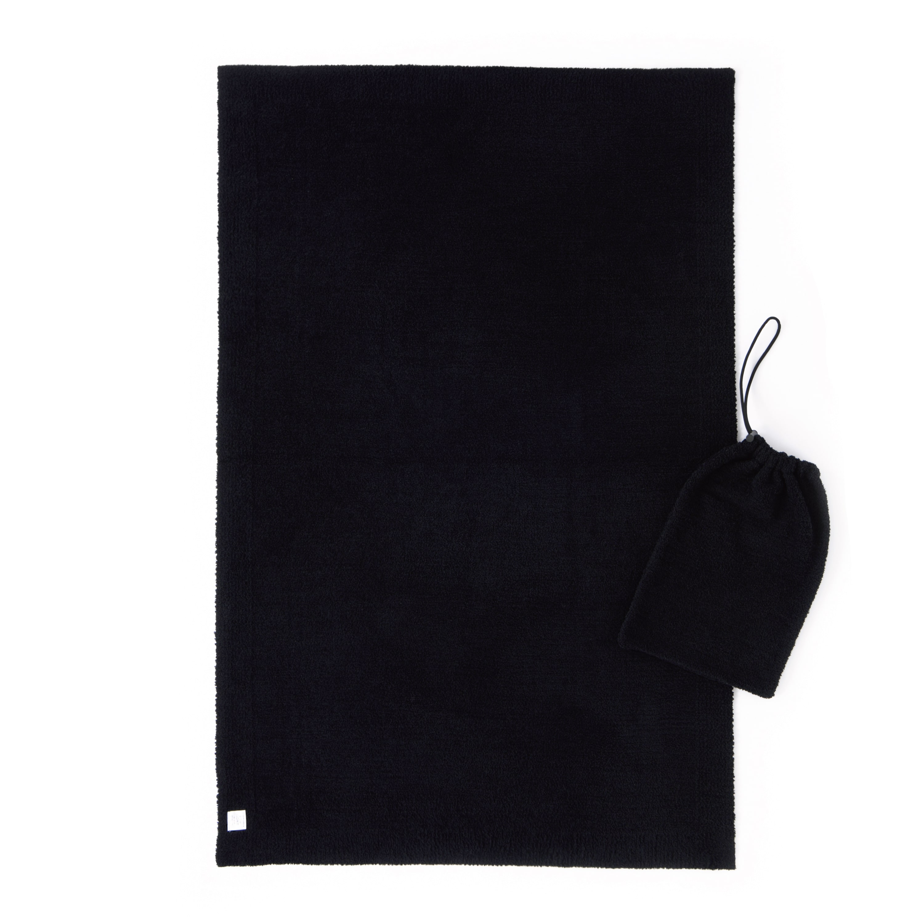 TRAVEL BLANKET / DRAWSTRING(82×125cm black): BLANKET | kashwere