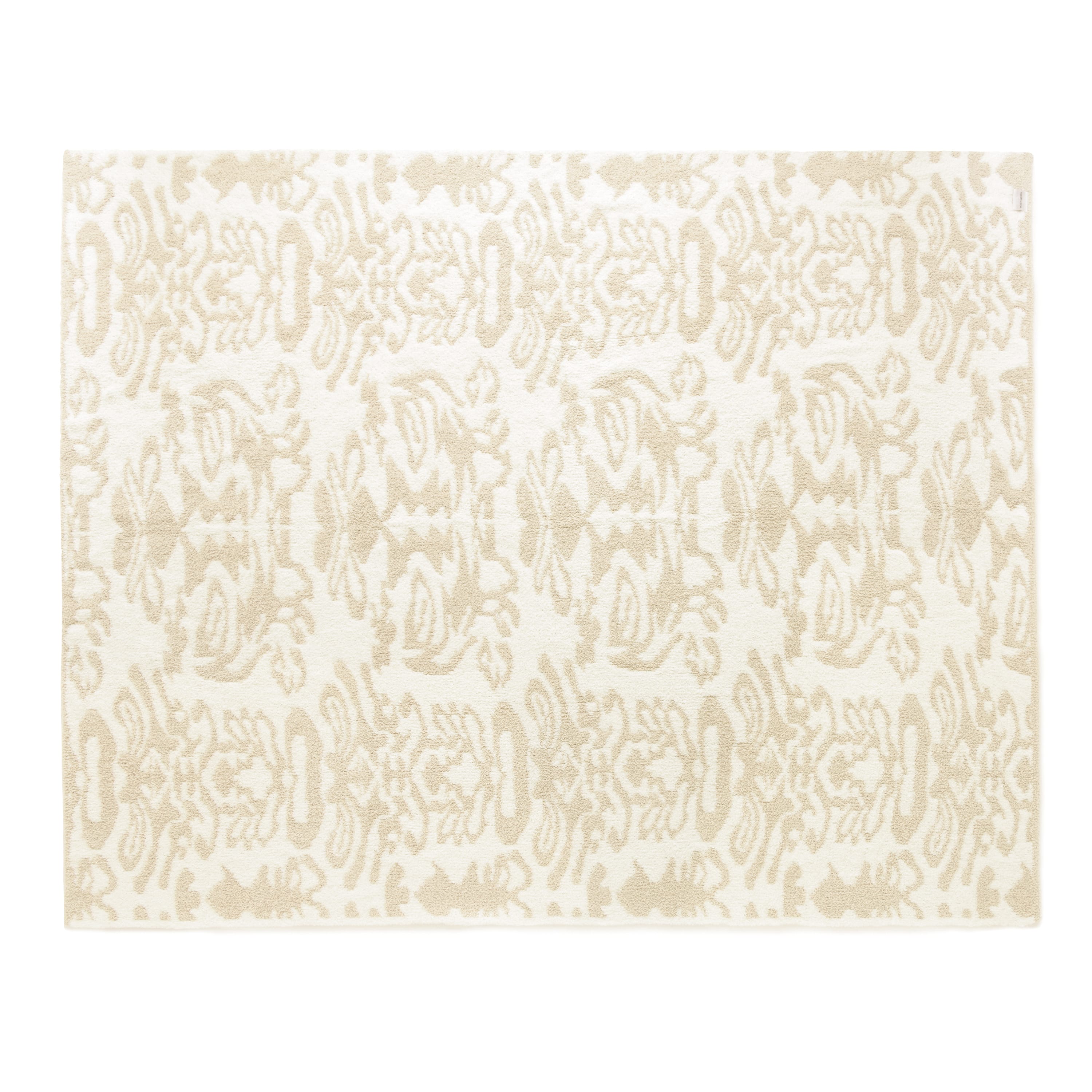 TWIN BLANKET / DAMASK(183×230cm beige/creme): BLANKET