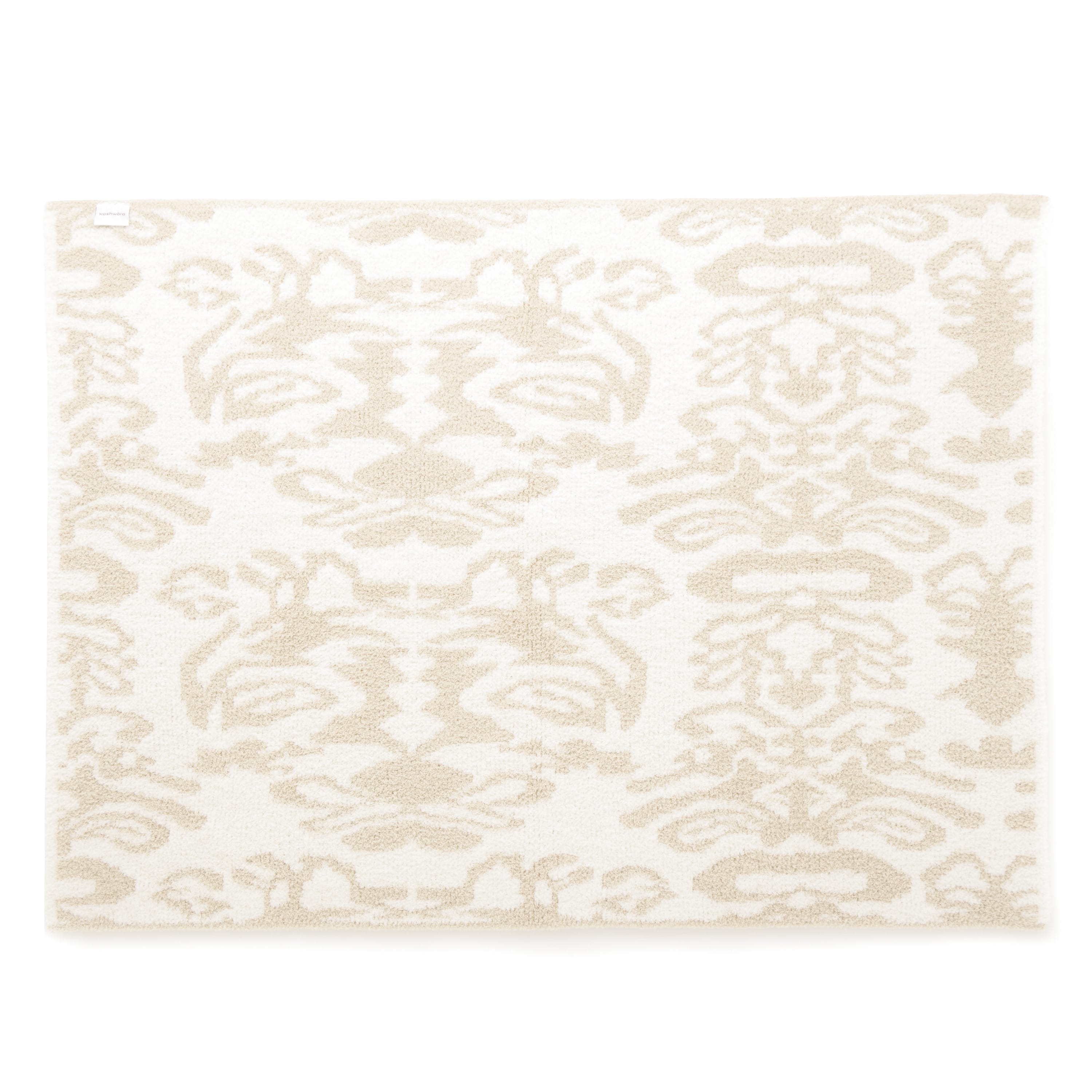 NAP BLANKET / DAMASK(110×150cm medium gray/creme): BLANKET