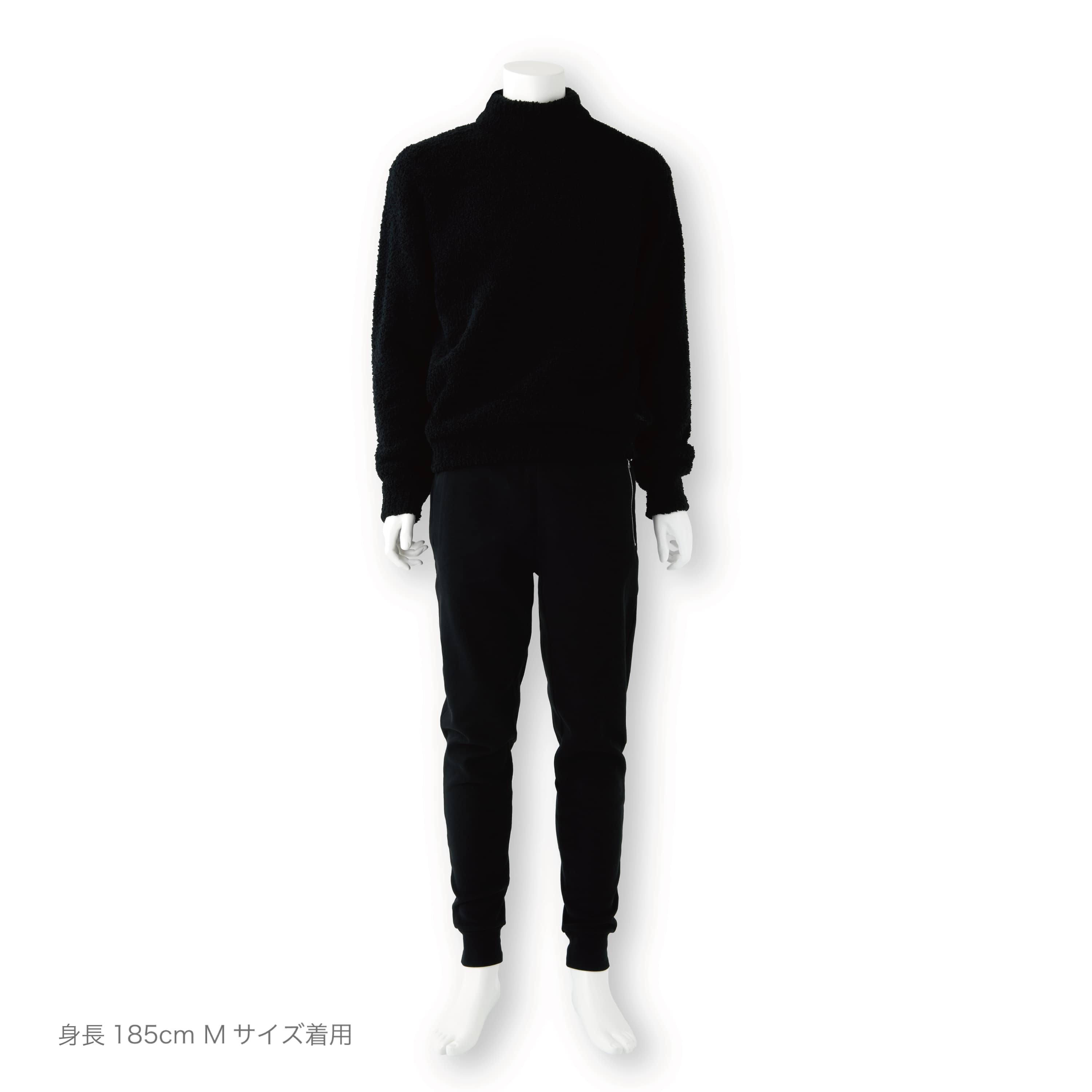 HIGH NECK KNIT(M black): WEAR | kashwere Japan (カシウエア