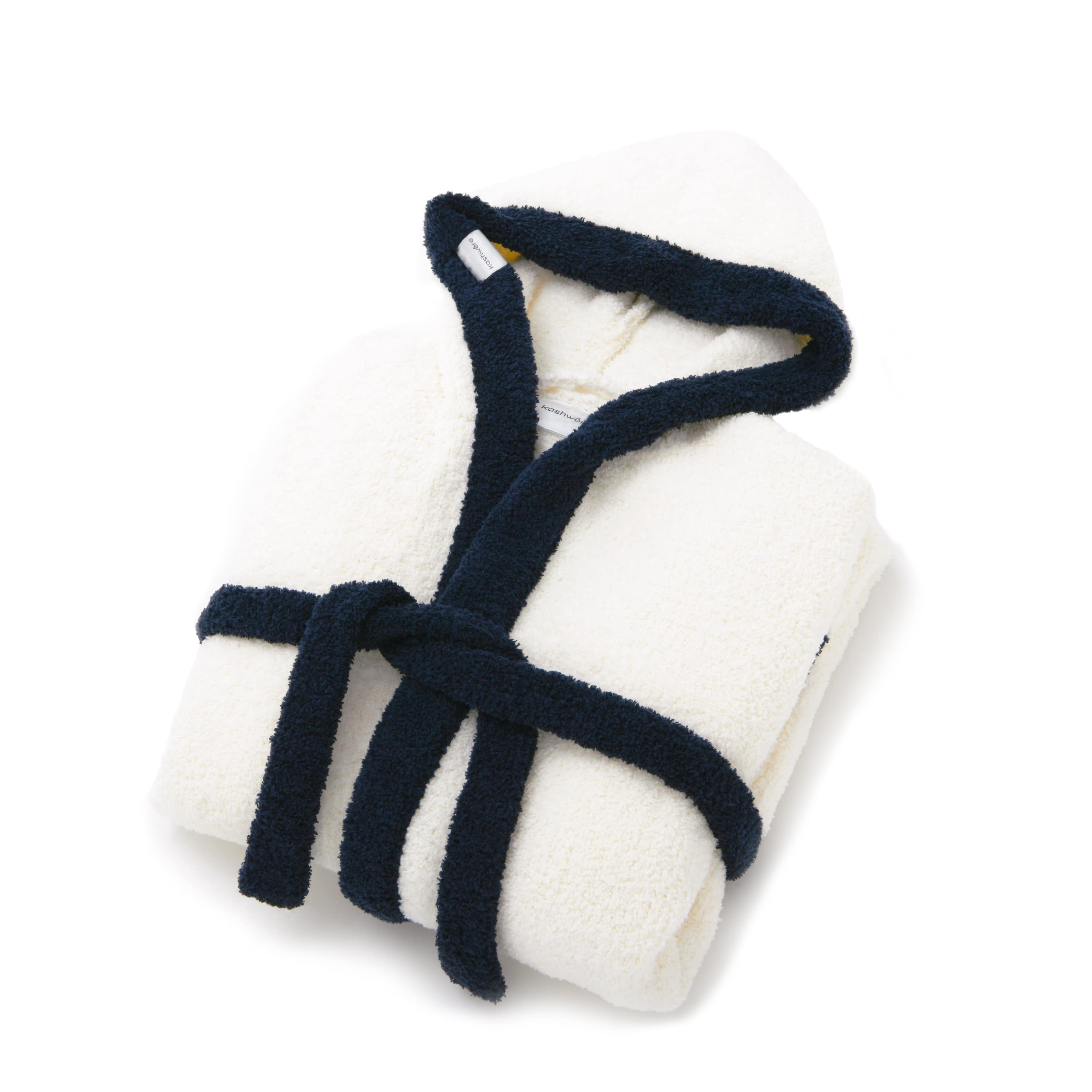 SHORT ROBE(S/M creme/navy): ROBE | kashwere Japan (カシウエア ...