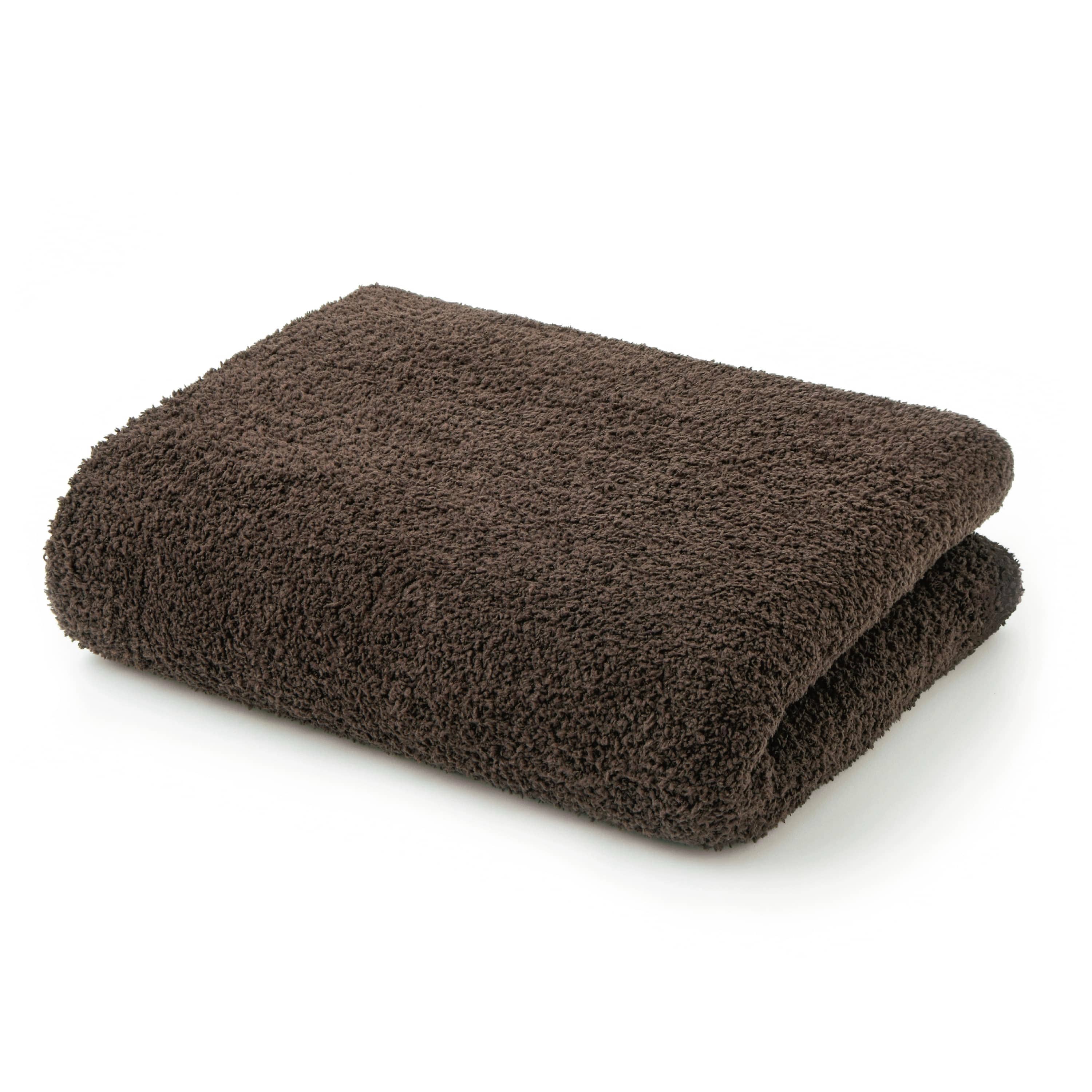 kashwereブランケット　実測　172cm 137cm ブラウン BLANKET / SOLID(135×183cm walnut): BLANKET | kashwere Japan