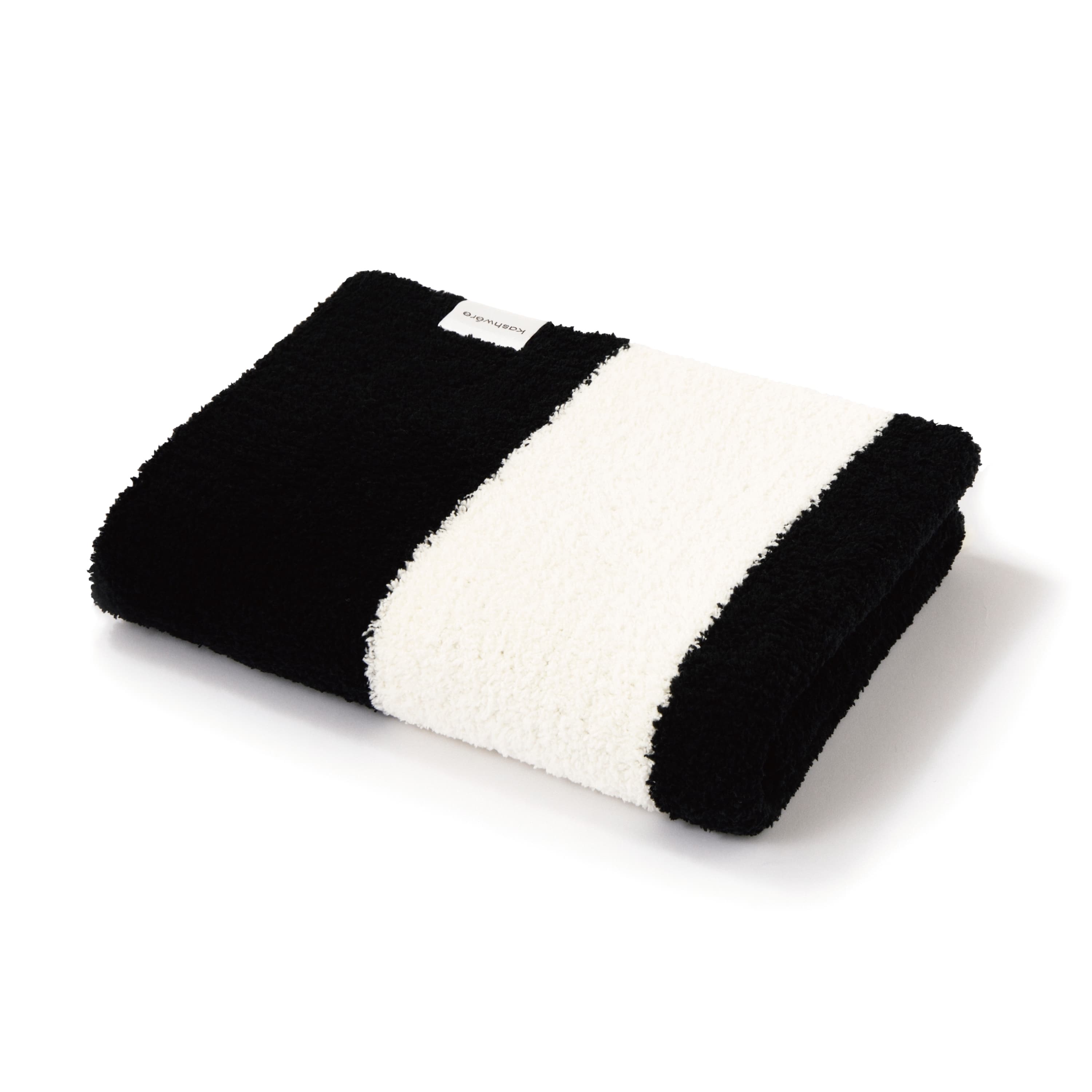 HALF BLANKET / BORDER(85×110cm black/creme): BLANKET