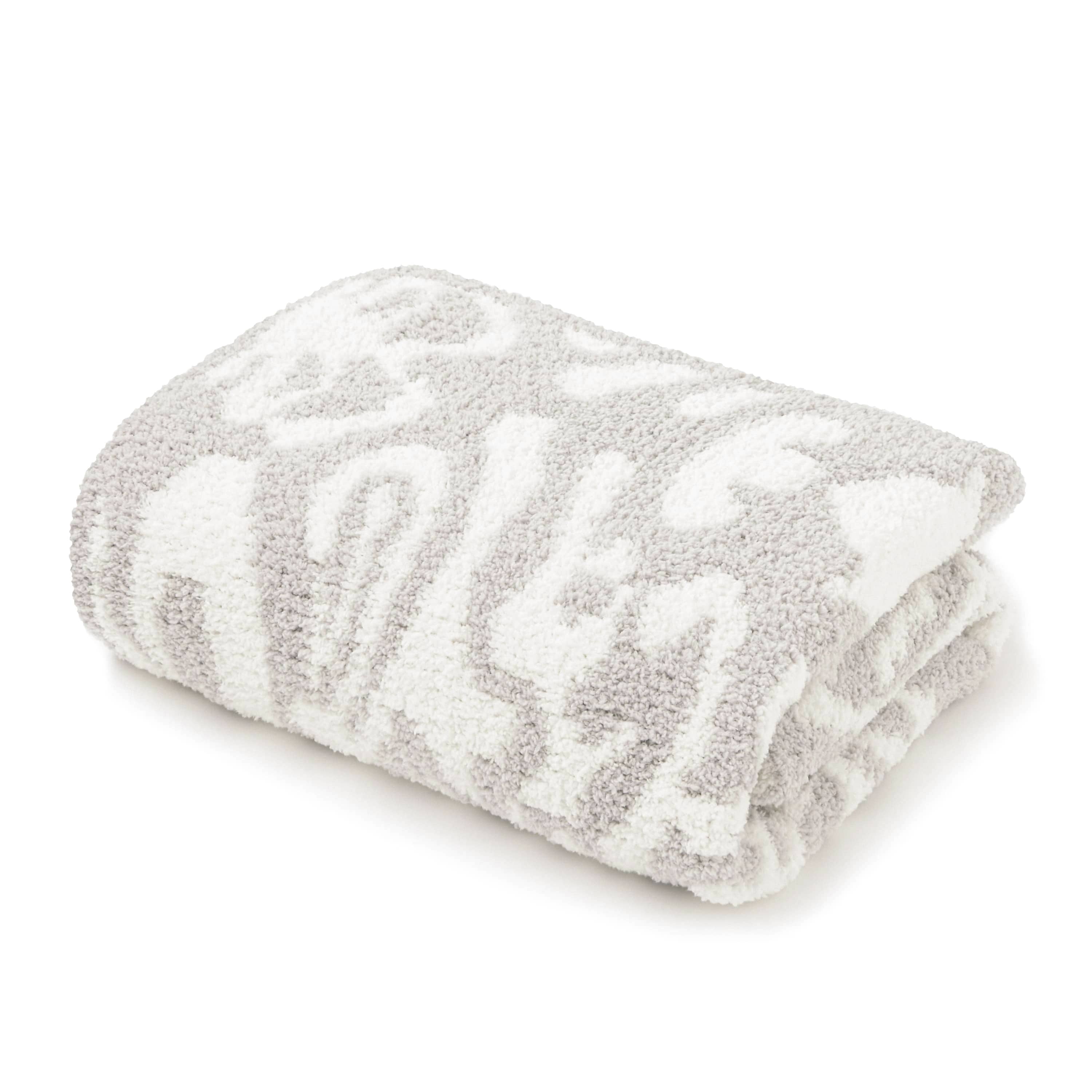 （未使用品）kashwere ハーフブランケット・ダマスク 85×110cm HALF BLANKET / DAMASK(85×110cm mist/creme): BLANKET | kashwere