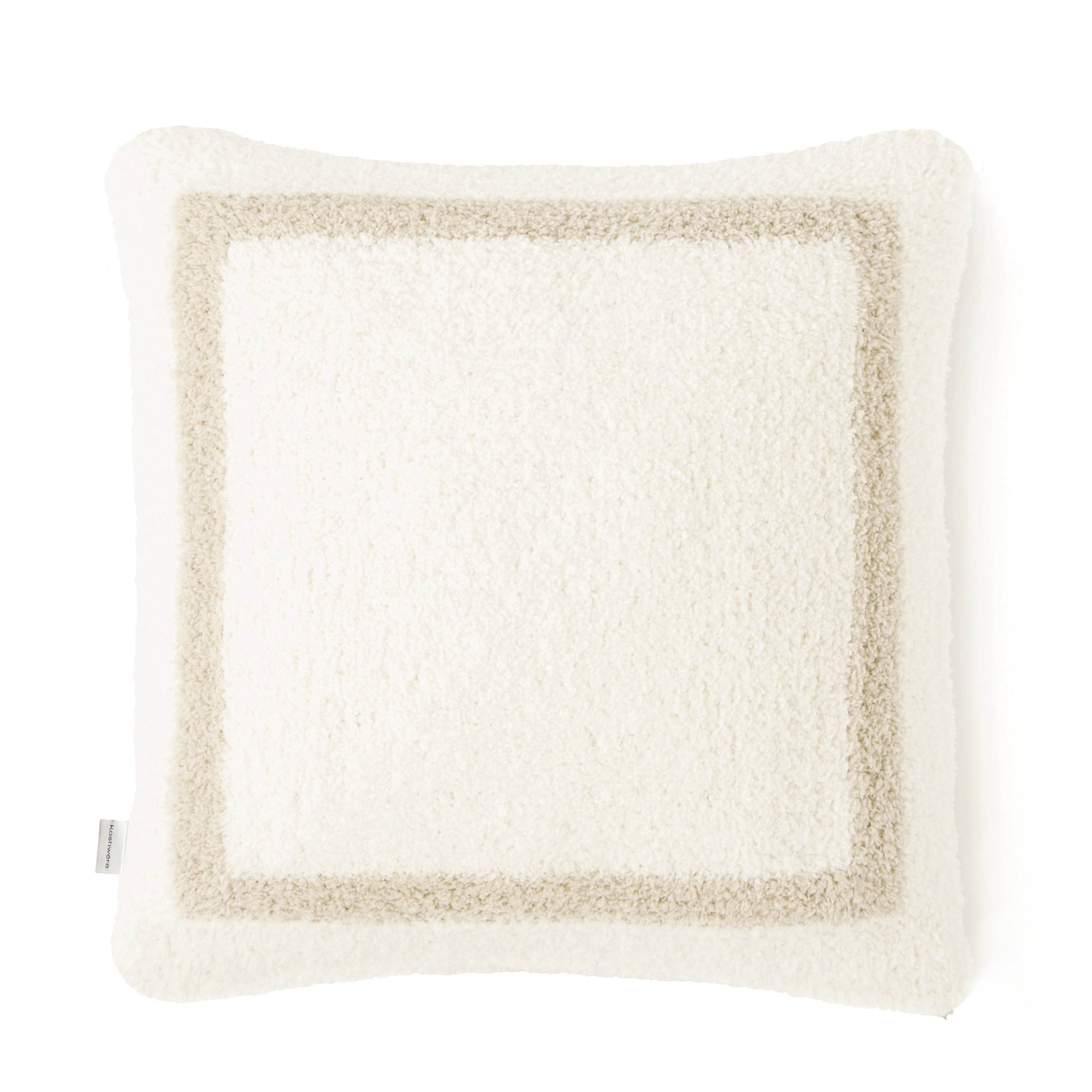 カシウエア  クッションカバー　stone/creme CUSHION COVER / FRAME(カバーのみ creme/beige): HOME | kashwere