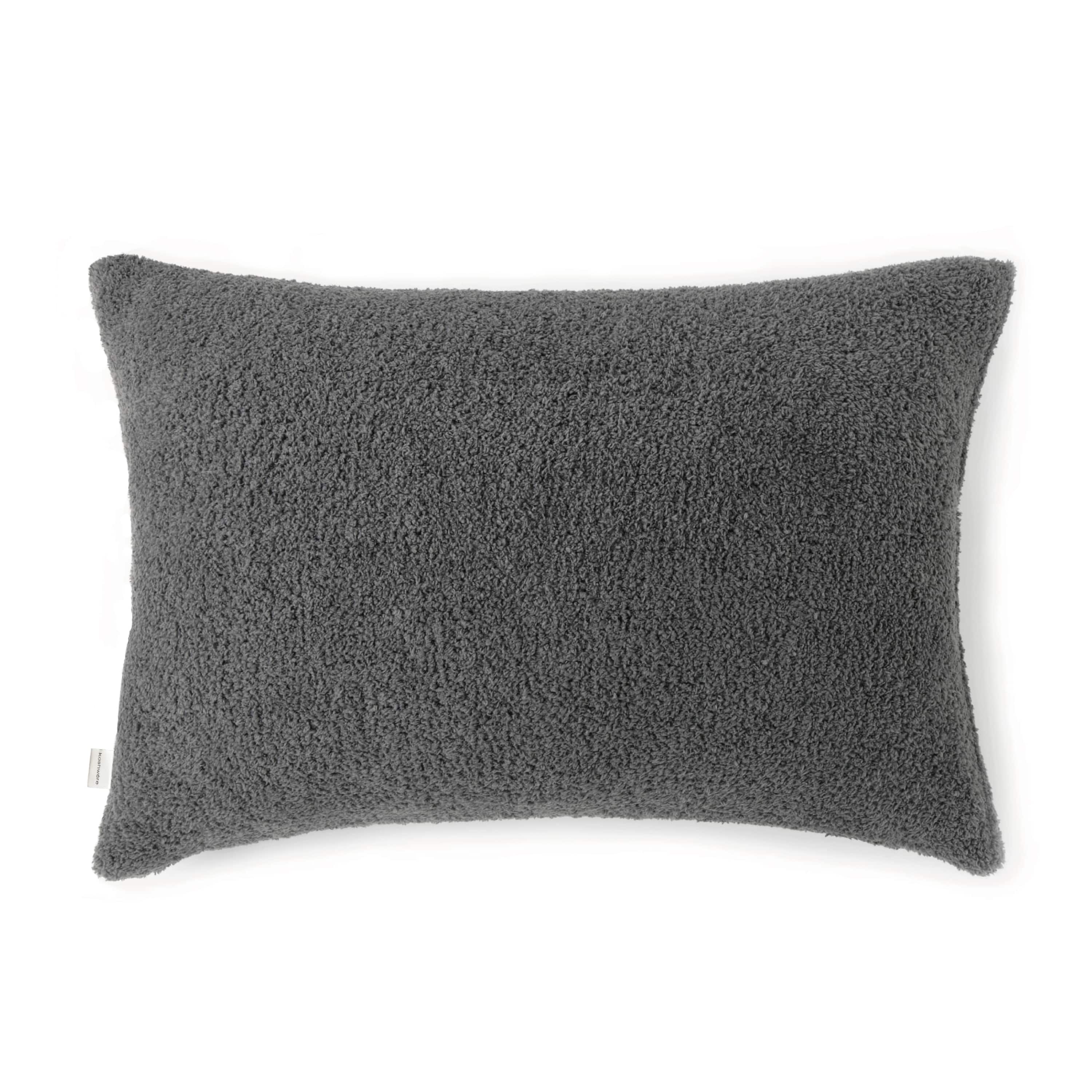 美品 kashwere フレームクッションカバー グレー/ホワイト2点セット 2