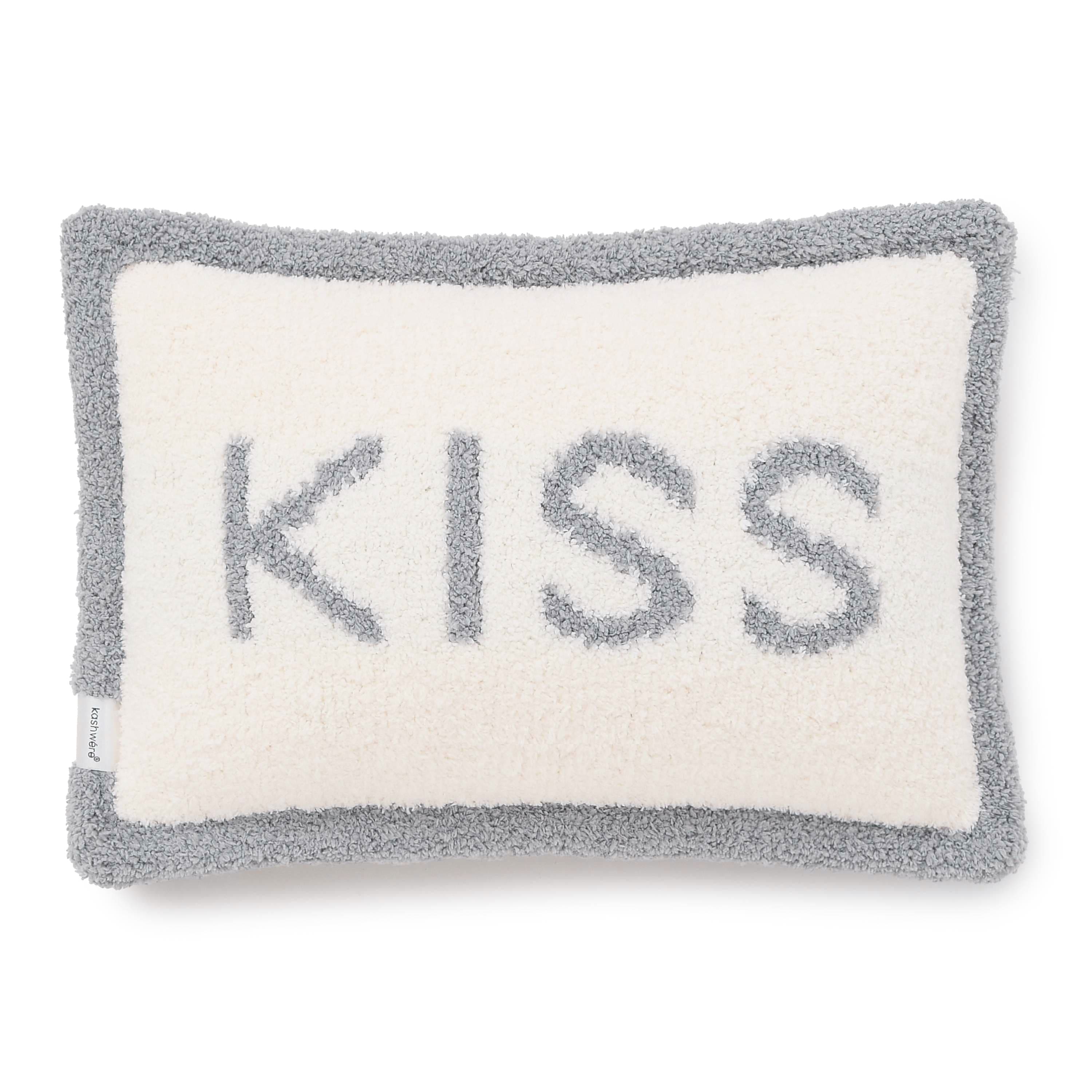 MINI PILLOW CASE(カバーのみ(33×48cm) kiss (creme/stone)) HOME kashwere