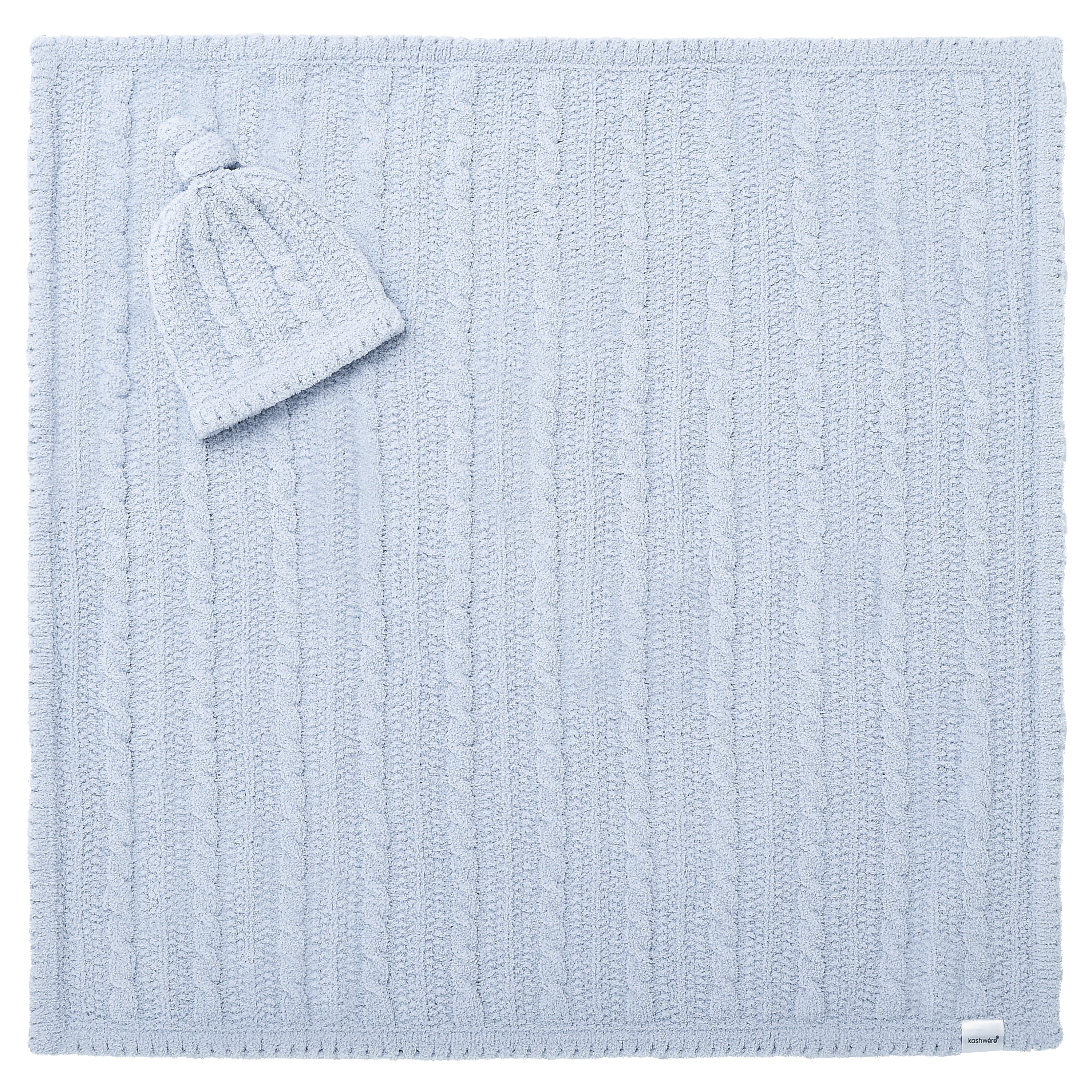 BABY BLANKET CABLE & CAP