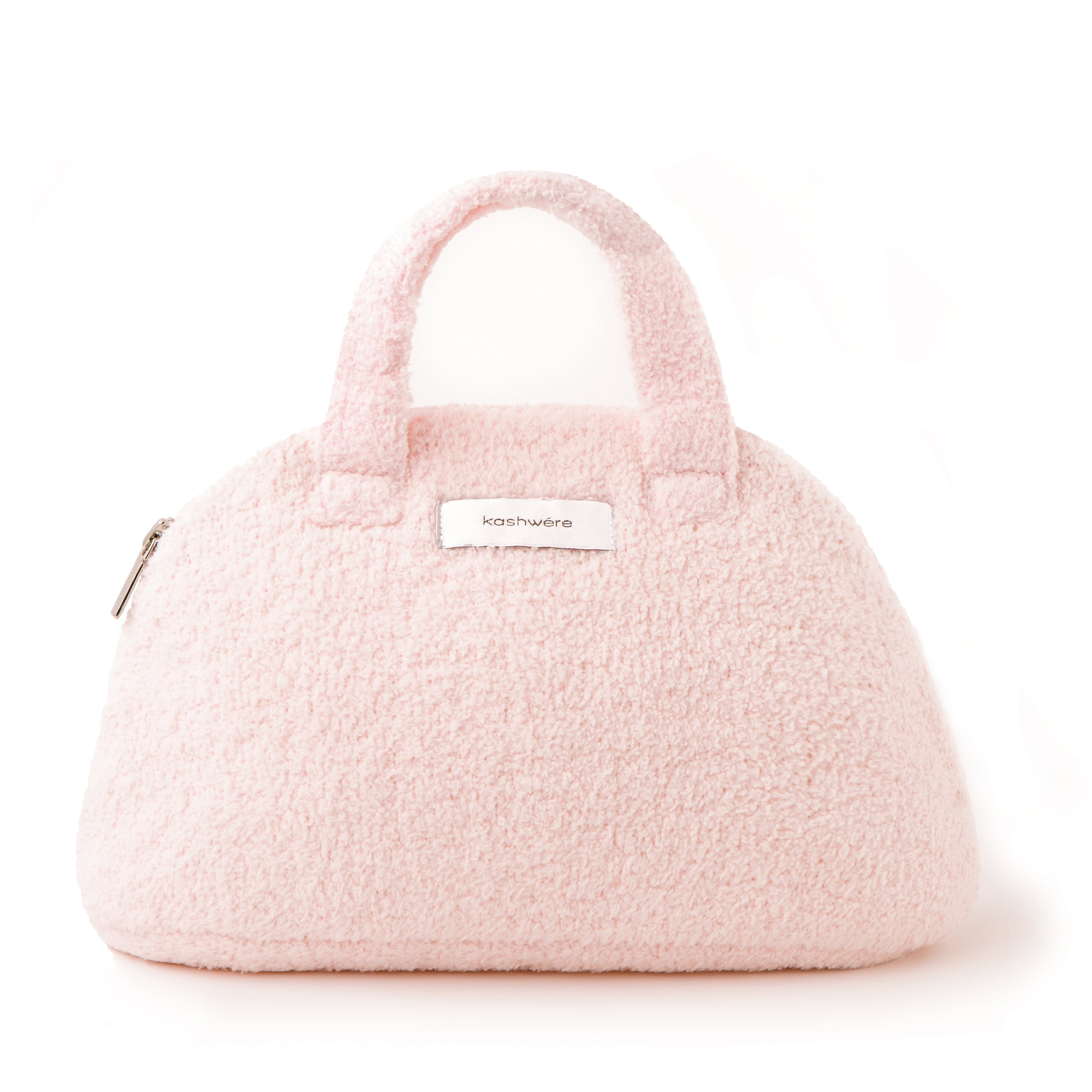 新品】kashwere ロゴ入バッグ パイル タオル地 ピンク