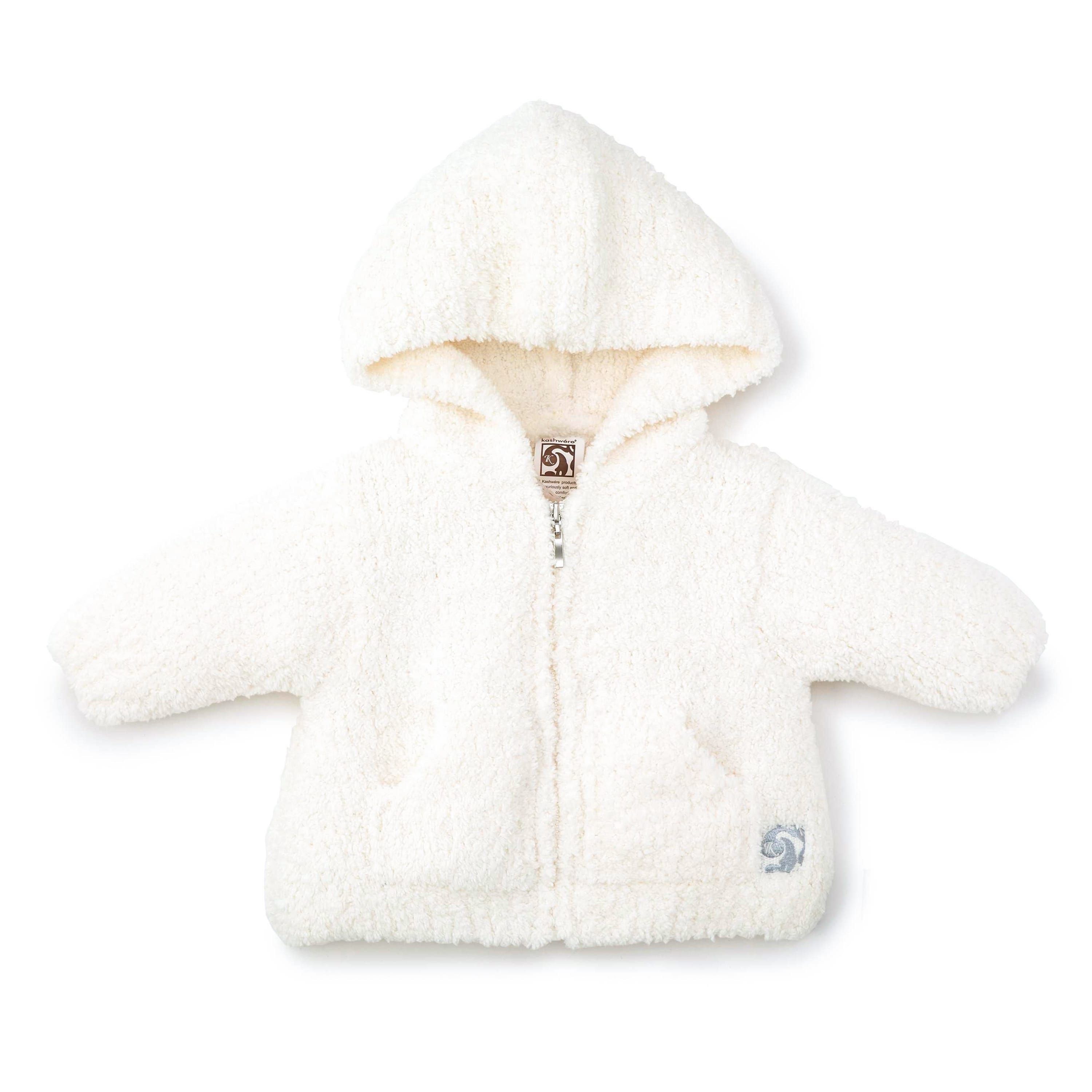 BABY HOODED JACKET(3/6（3～6ヶ月） creme): BABY&KIDS | kashwere ...